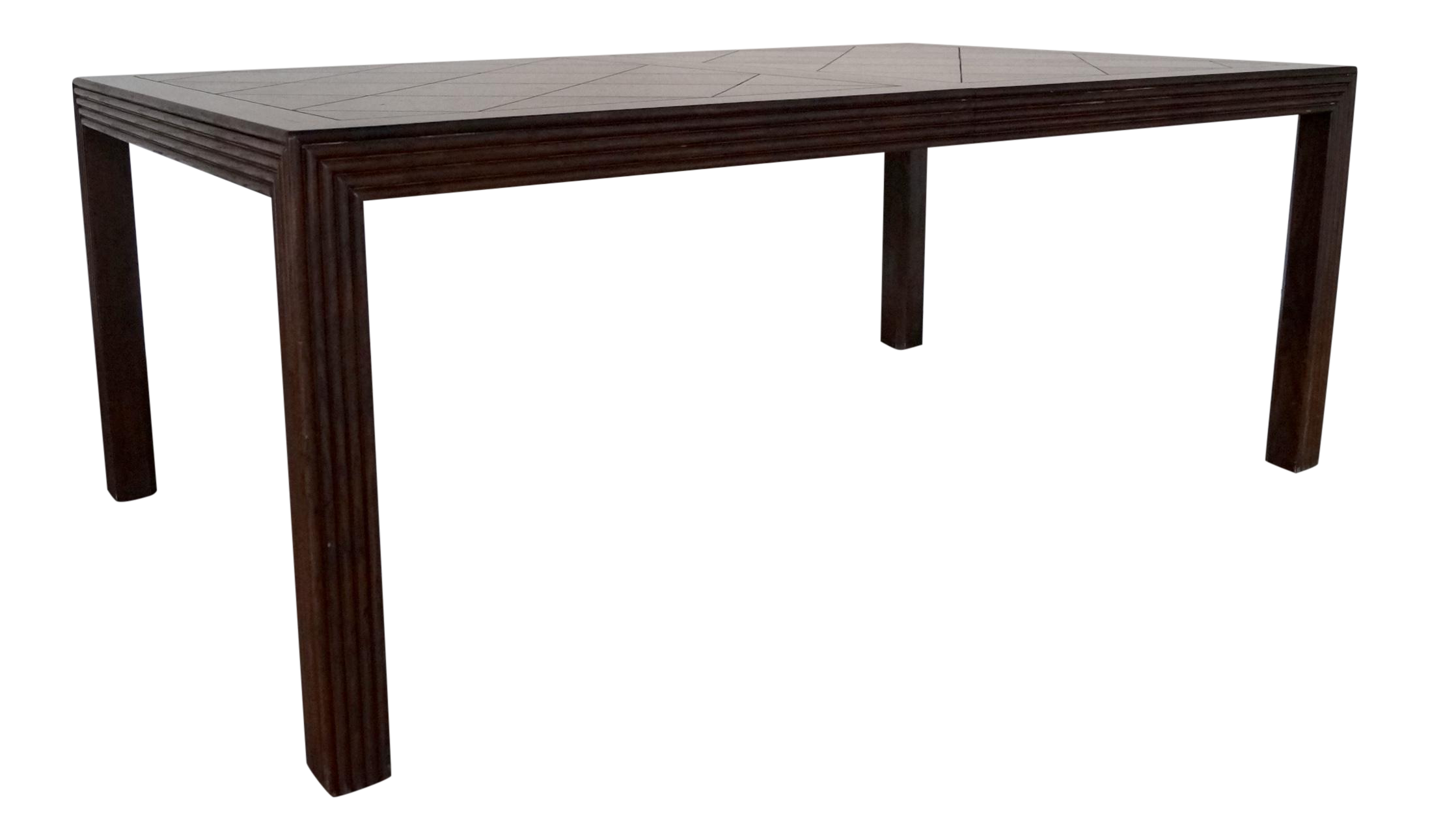 Vintage 1970s Parsons Parquet Top Dining Table By Henredon Chairish