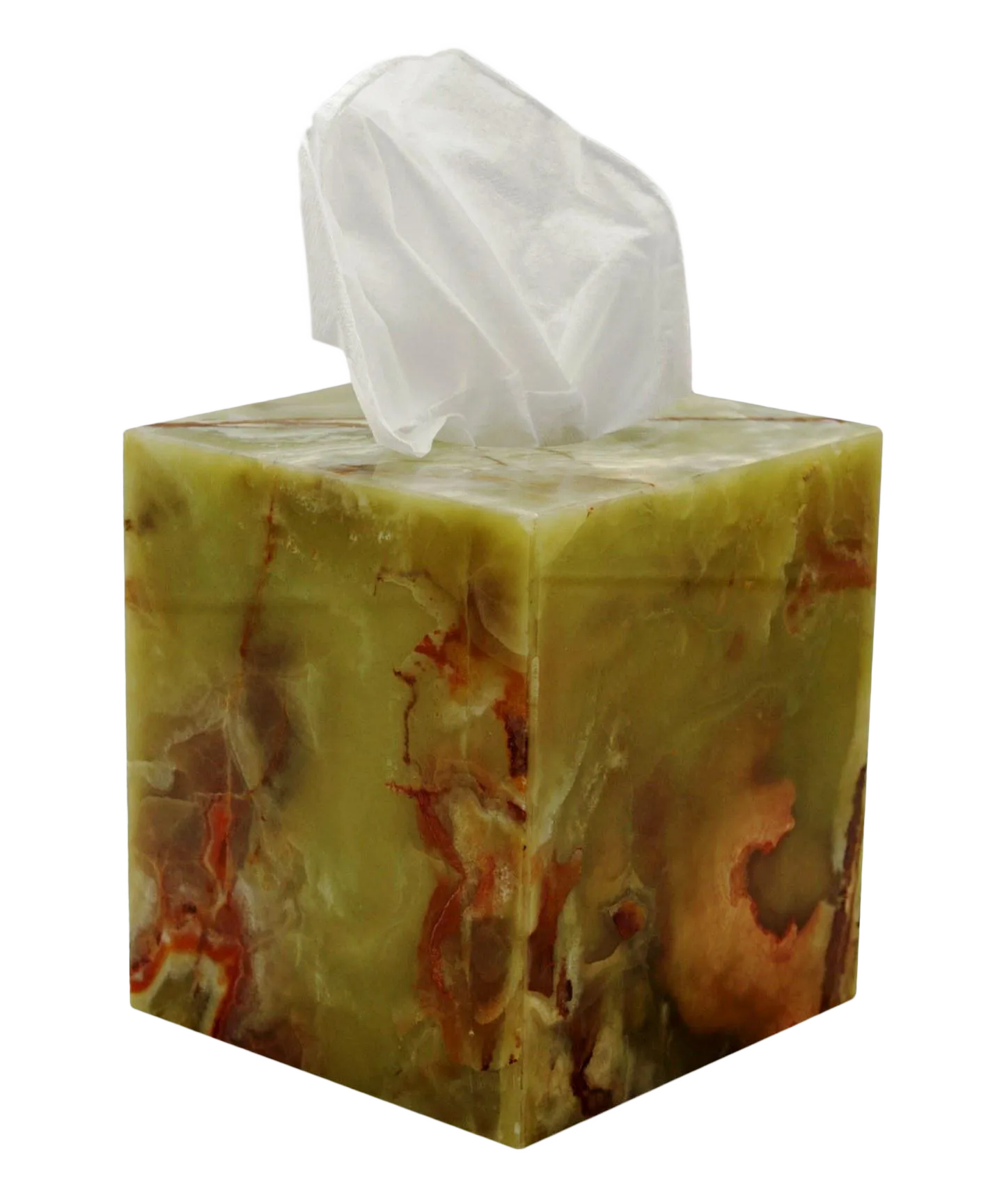 Green Marble Tissue Box Holder Chairish