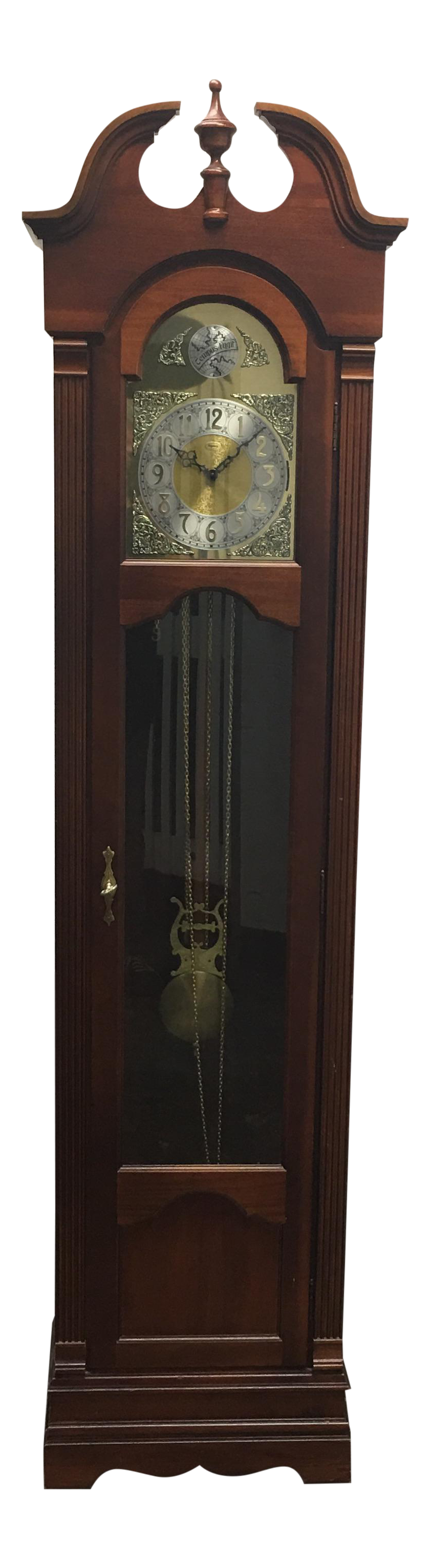 Ridgeway Tempus Fugit Colonial Style Grandfather Clock Chairish