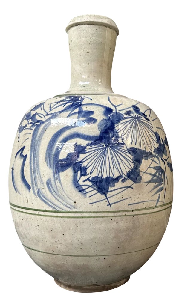 Stylish Antique Japanese Ikebana Vase | Chairish