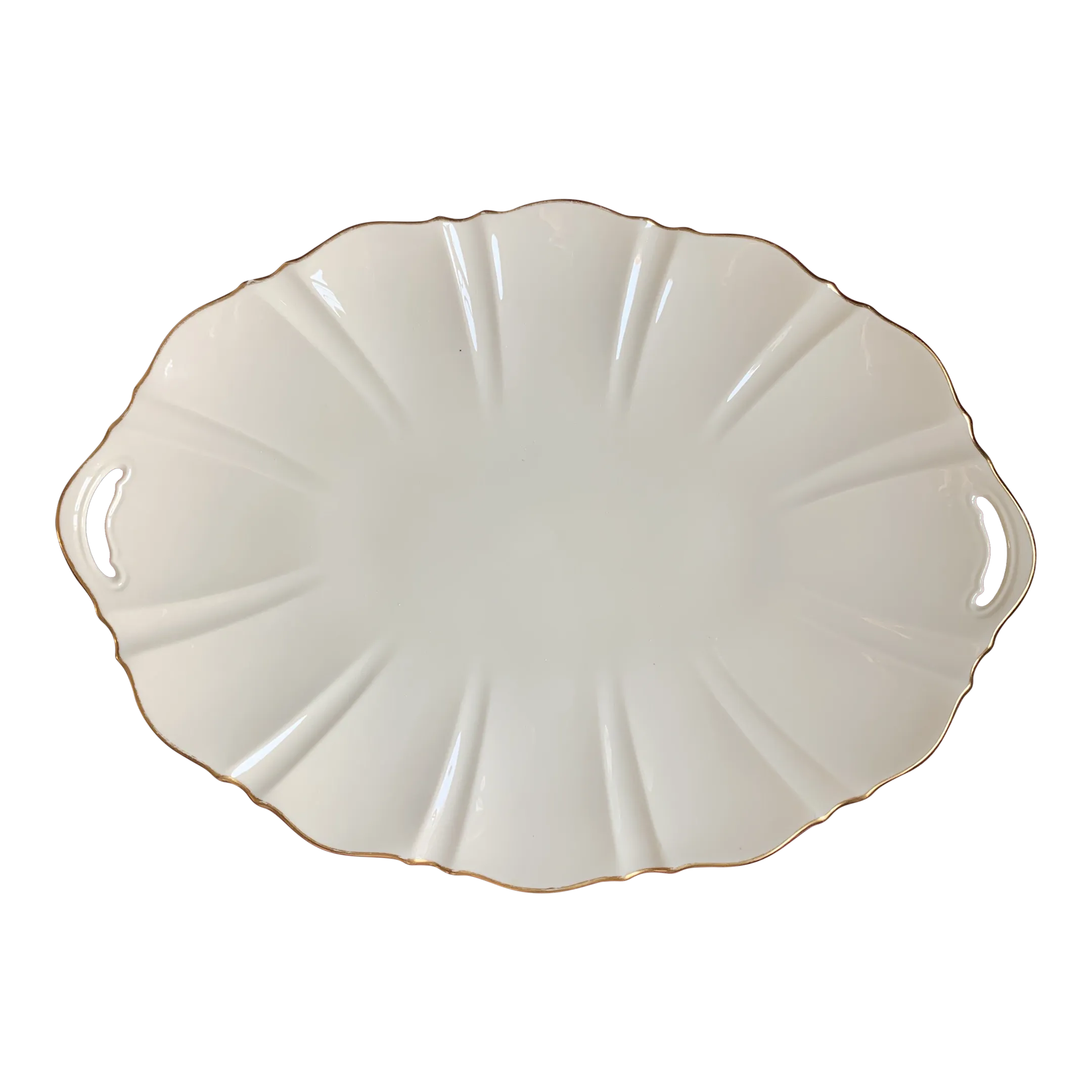 Vintage Lenox Symphony Large Gold Trimmed Platter | Chairish