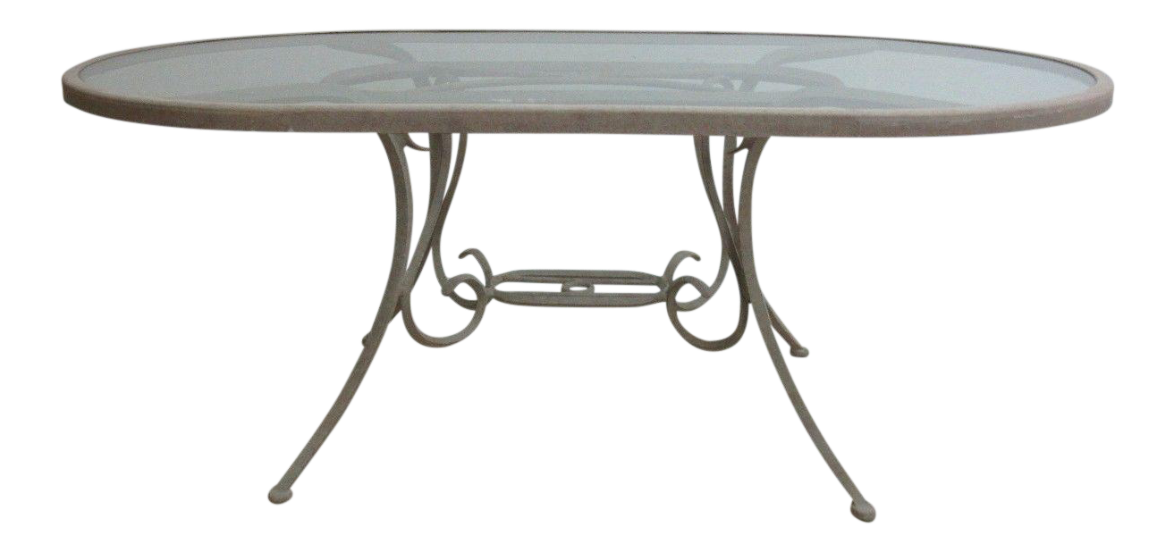Woodard Landgrave Cast Classics Aluminum Outdoor Dining Table