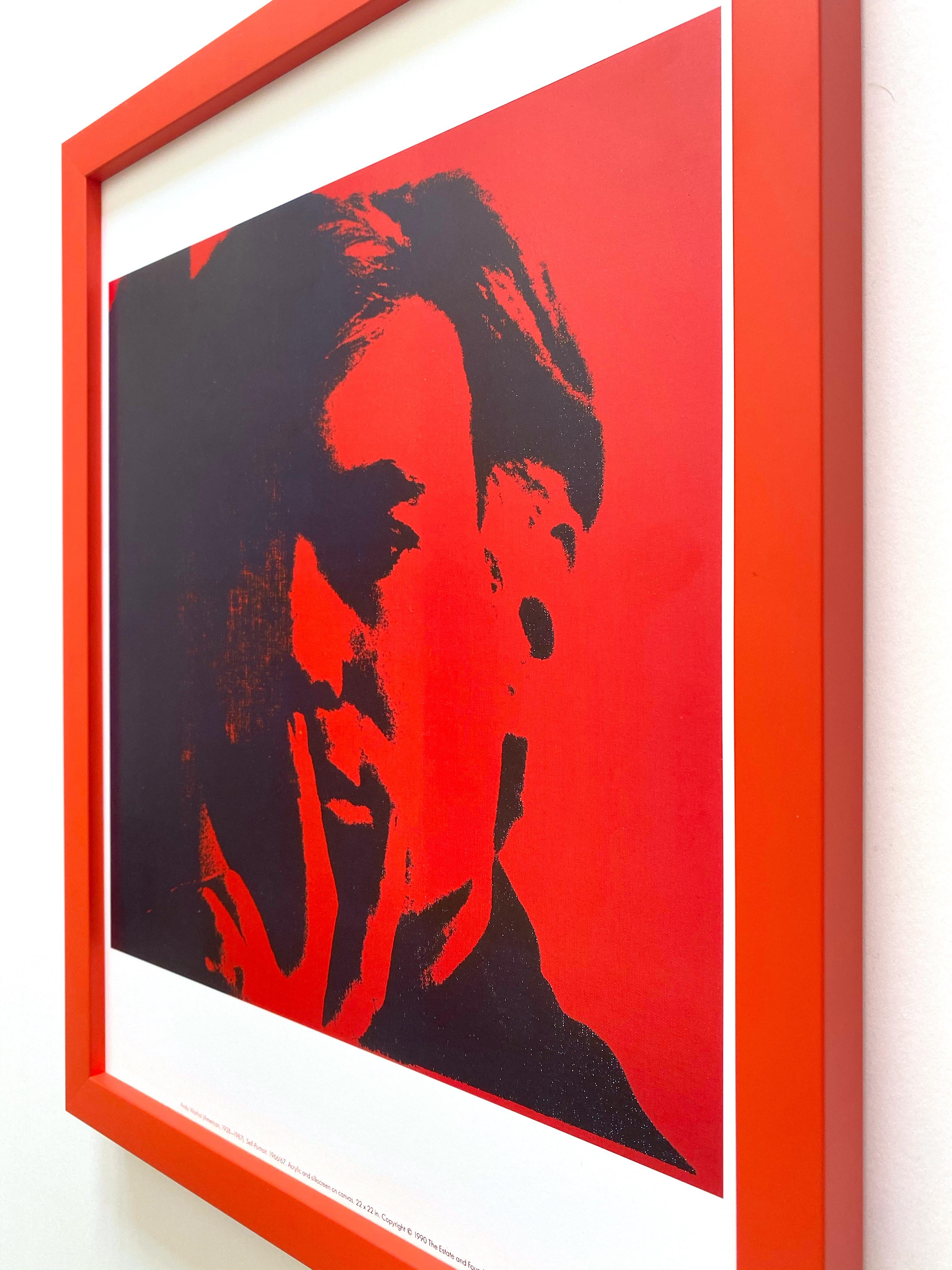 Andy Warhol Estate Vintage 1990 Pop Art Framed Lithograph
