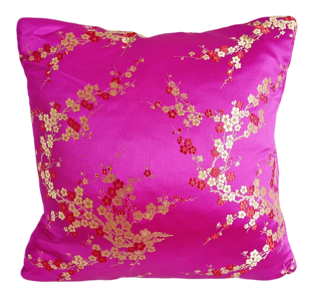 Fuchsia Pink Satin Pillow Chairish