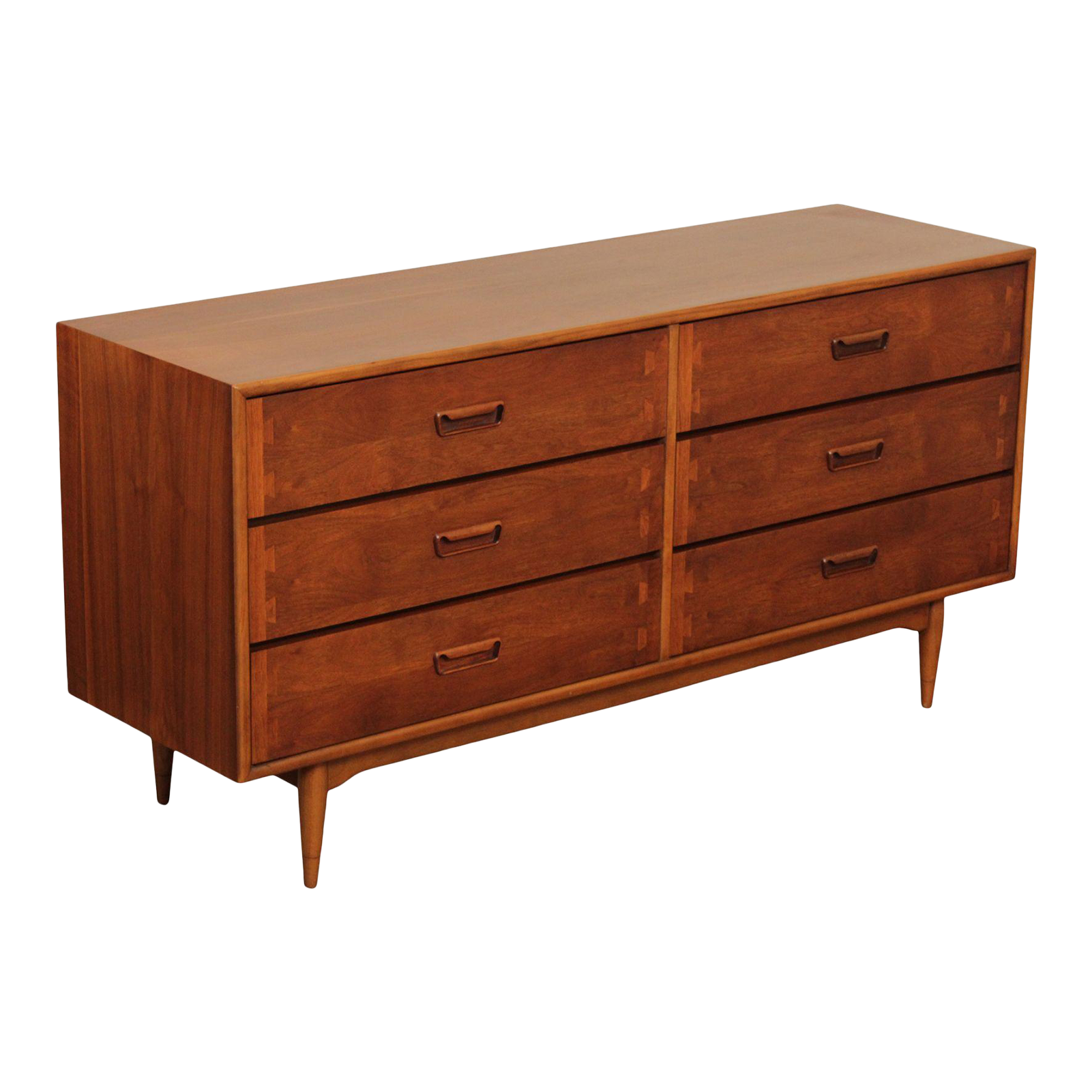 1960s Lane MidCentury Modern Walnut Acclaim Long Dresser Chairish
