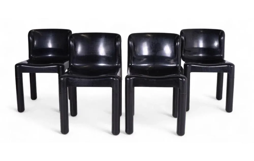 Mid-Century Modern Chairs Nr. 4875 by Carlo Bartoli for Kartell, 1970, Set of 4