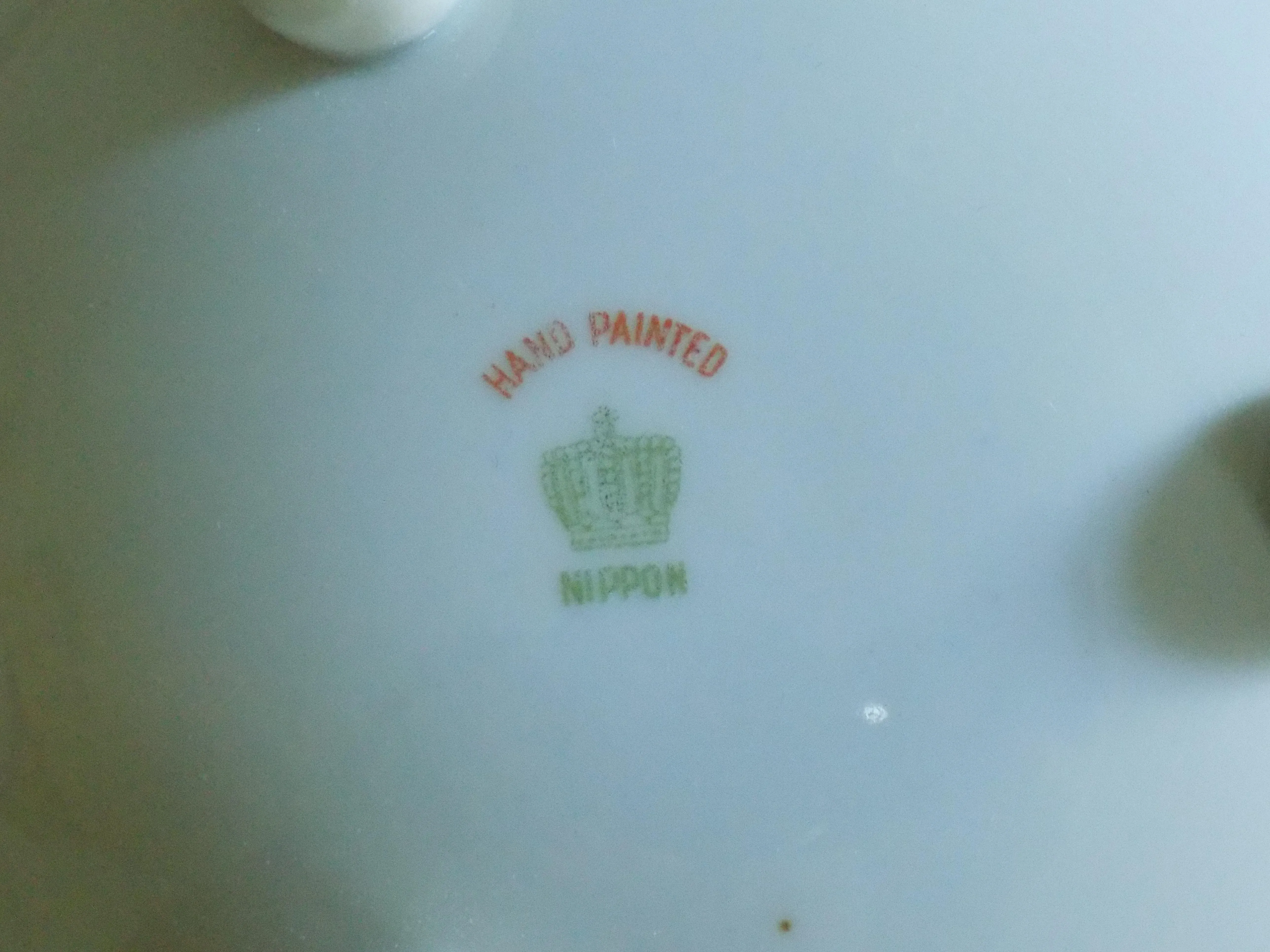 1920s Meito China Nippon Era Japanese Handpainted Finger Bowl, image size:5152x3864