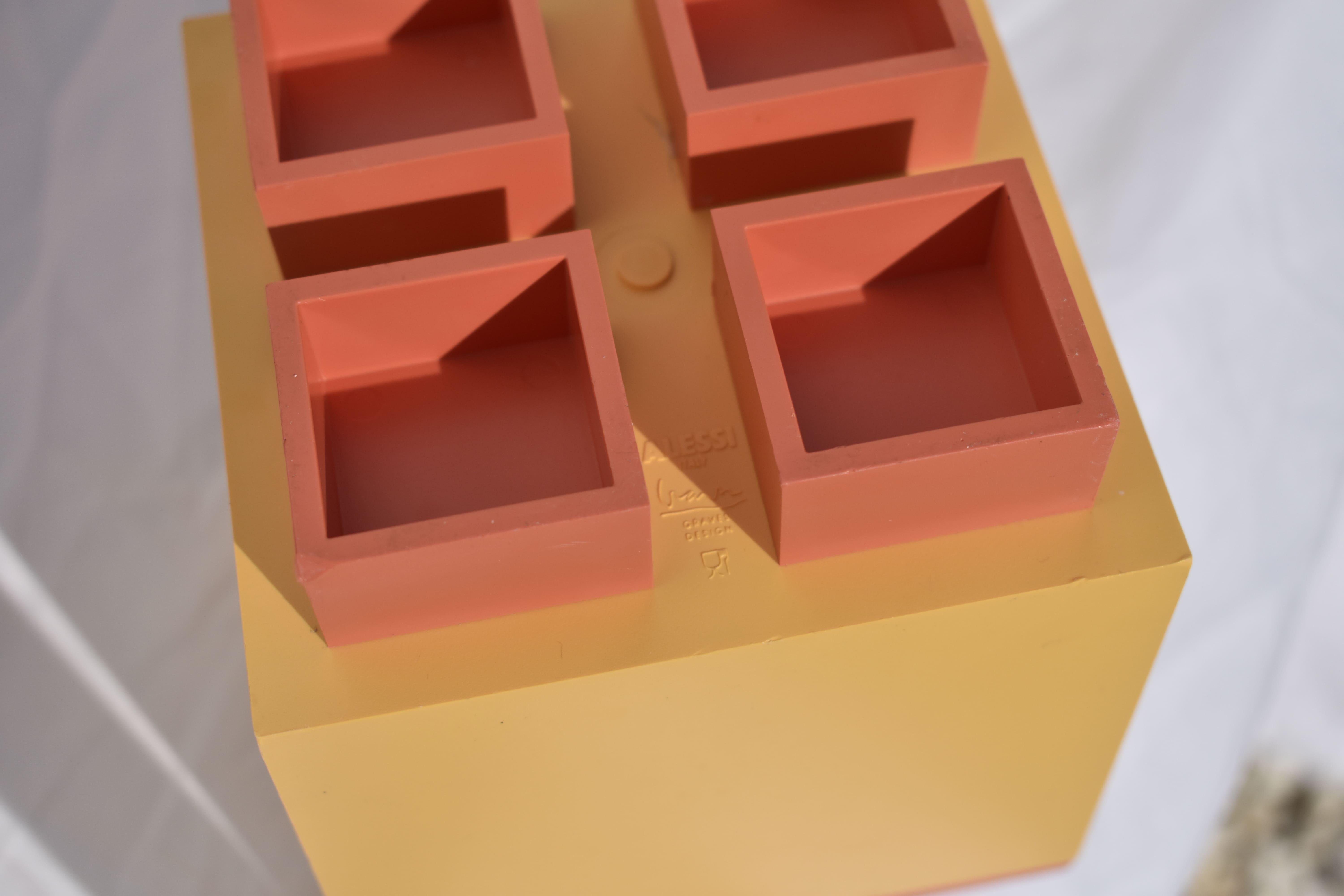 Vintage Lidded Jars and Tray by Michael Graves for Alessi, 1994