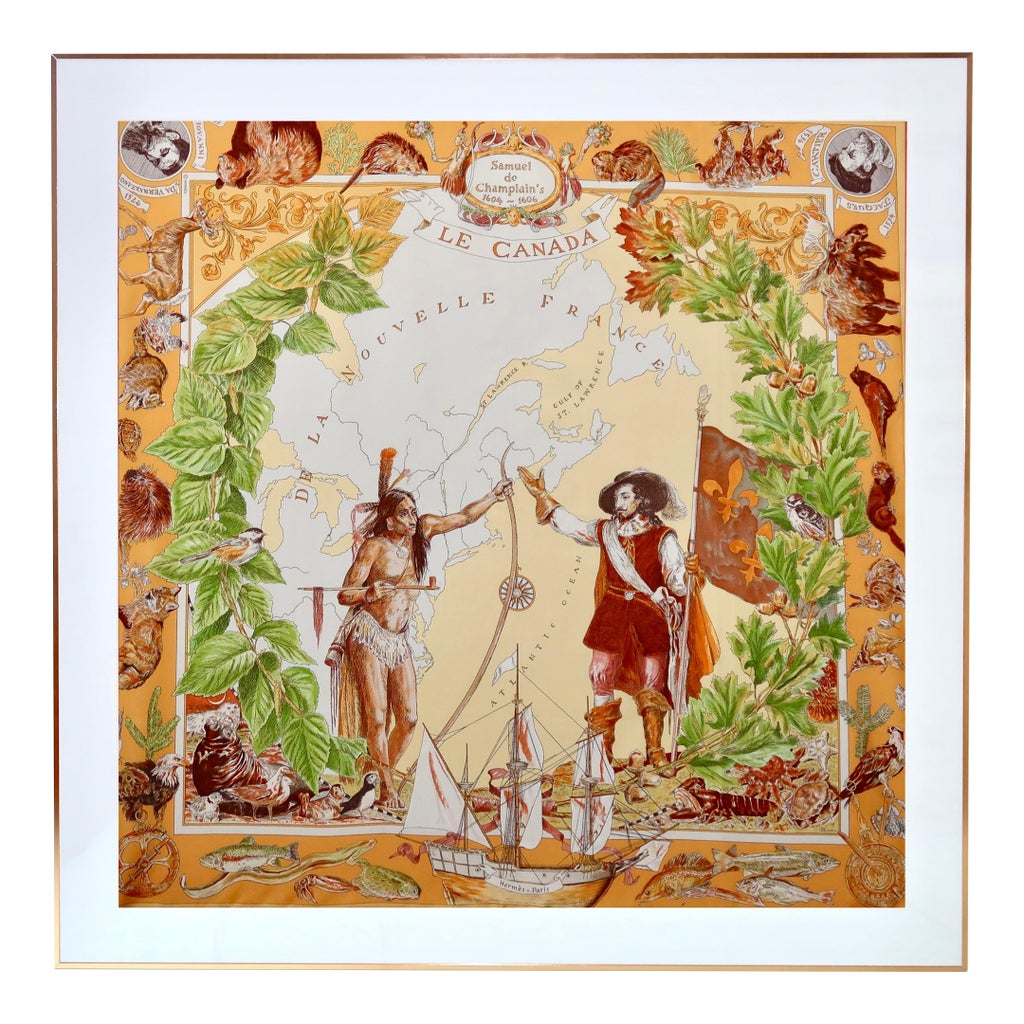 very-rare-framed-hermes-silk-