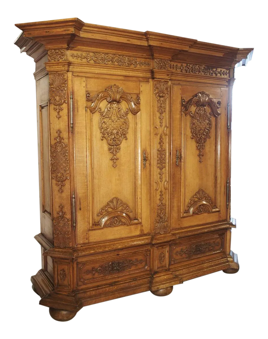 Period Regence Armoire in Carved Oak, France, Circa 1720 Chairish