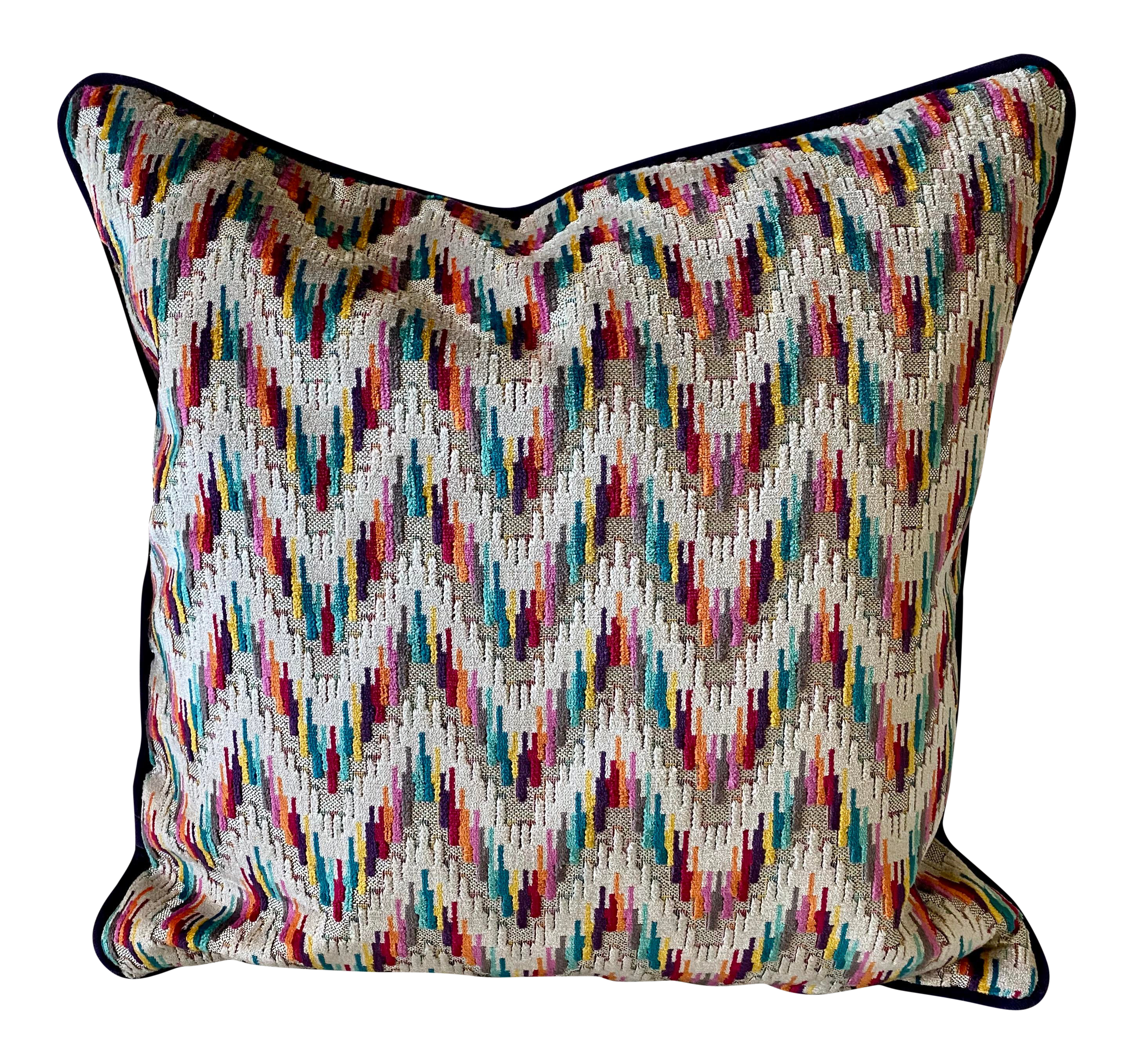 Art Deco Gp J Baker Carnival Chevron Throw Pillows Chairish