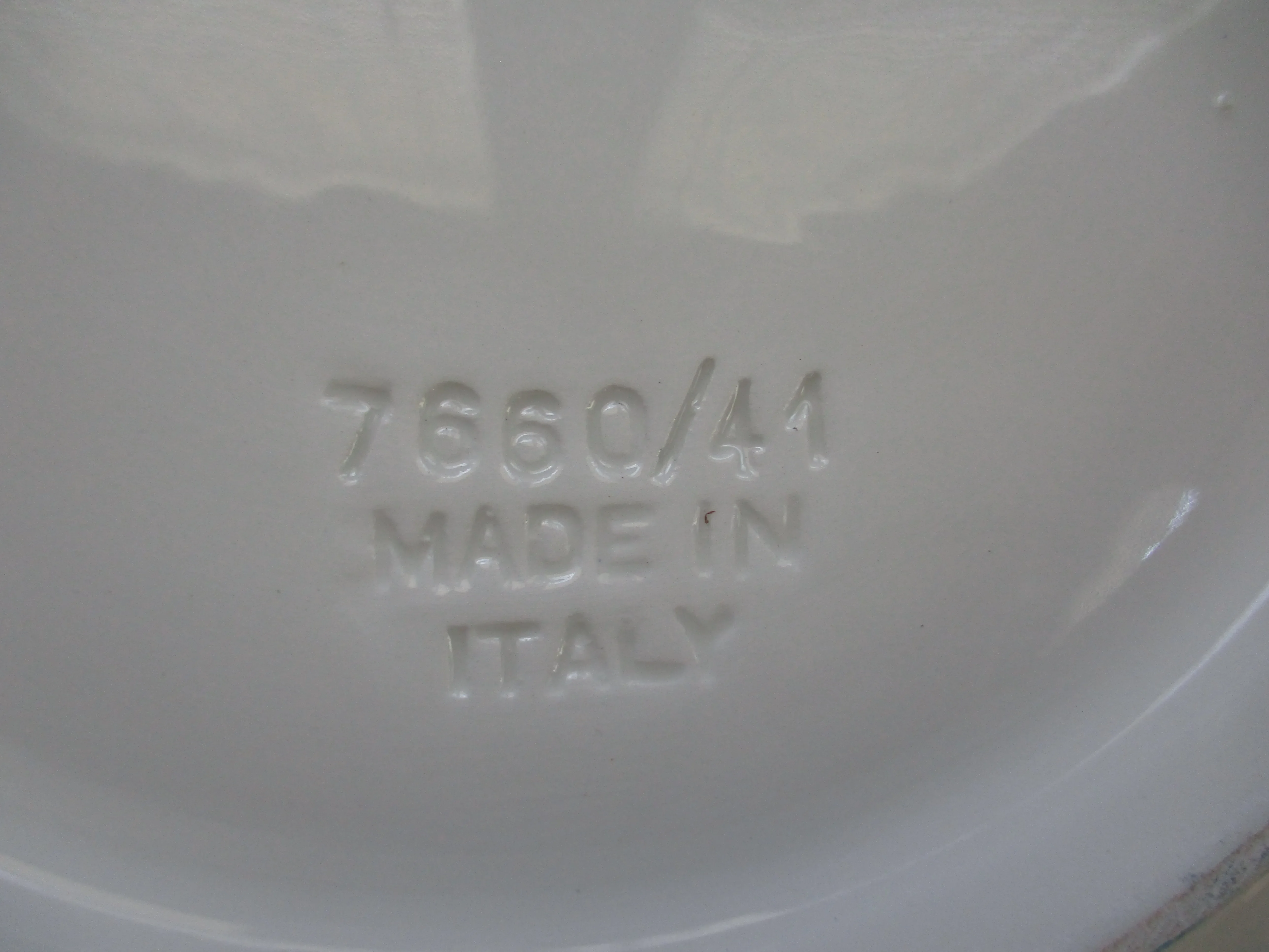 Vintage Italy Ornate Embossed With Vegetables Large Salad/ Pasta Bowl