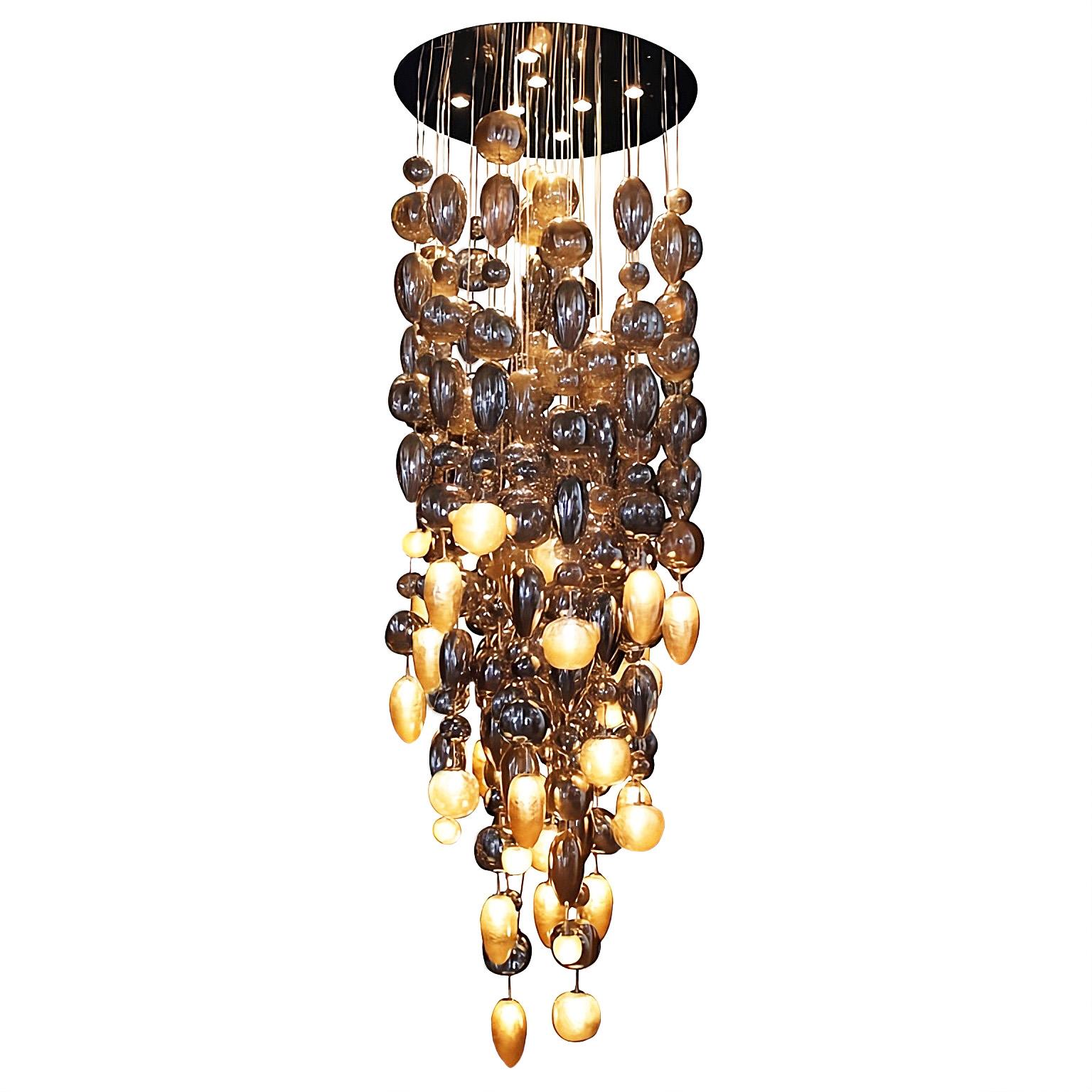 Nuage Mouth-Blown Glass Pendant Light by Riviera Light