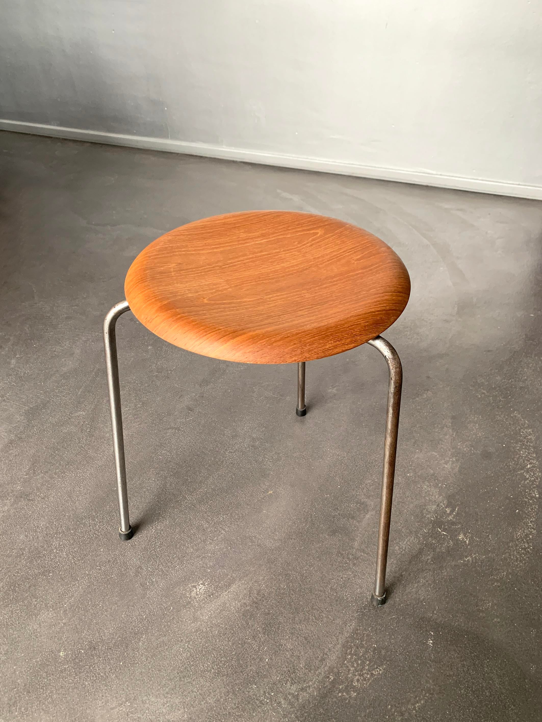 Set of Dot Stools Model 3170 in Teak by Arne Jacobsen for