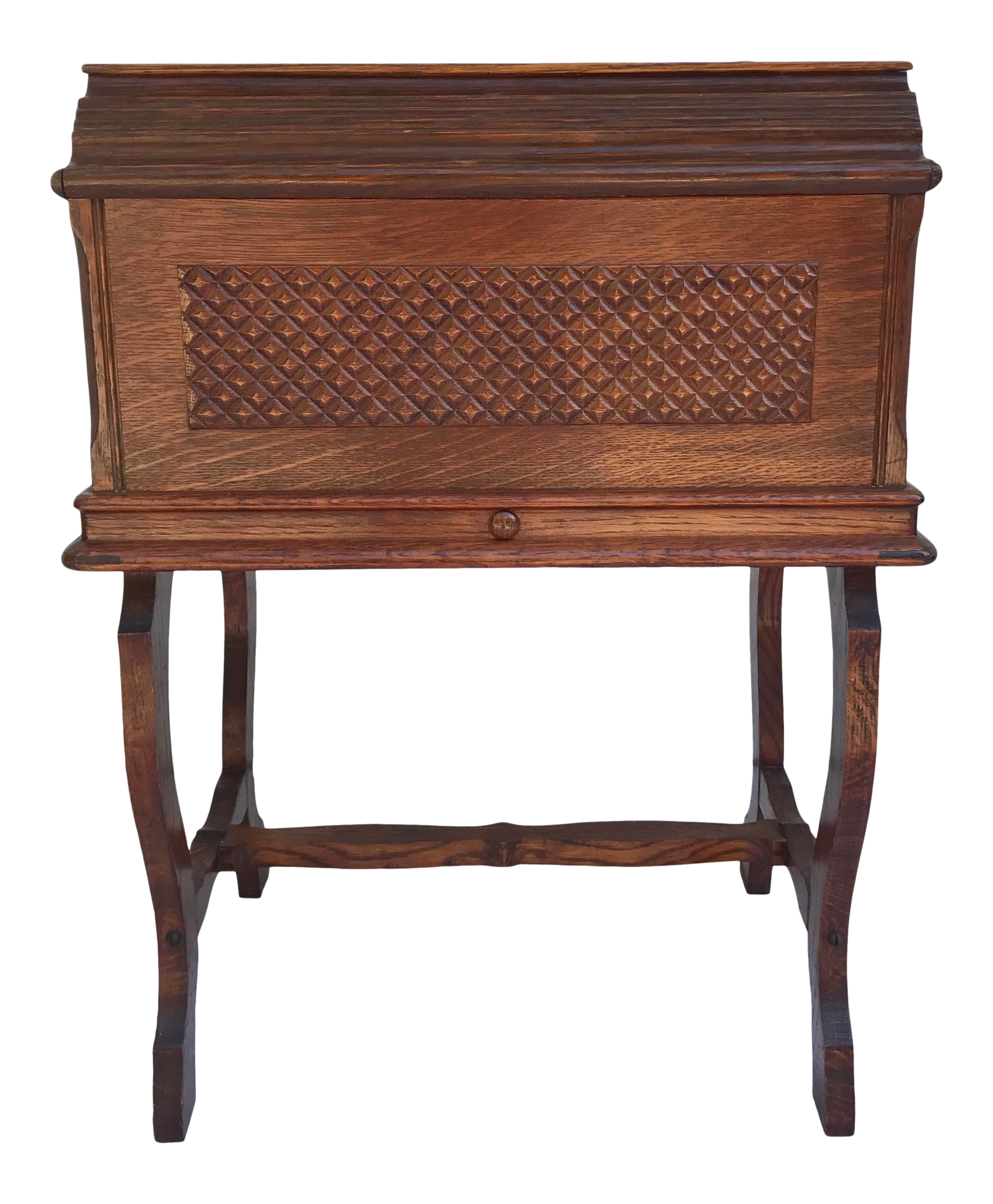 Antique Sewing Storage Cabinet Box Chairish