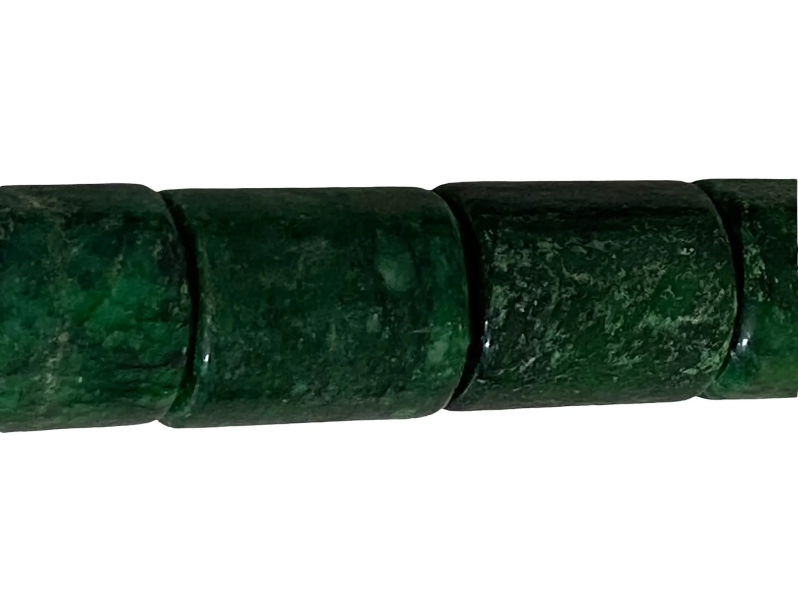 Chinoiserie Jade C Olor Soapstone and Bone Calligraphy Brush 13.5\