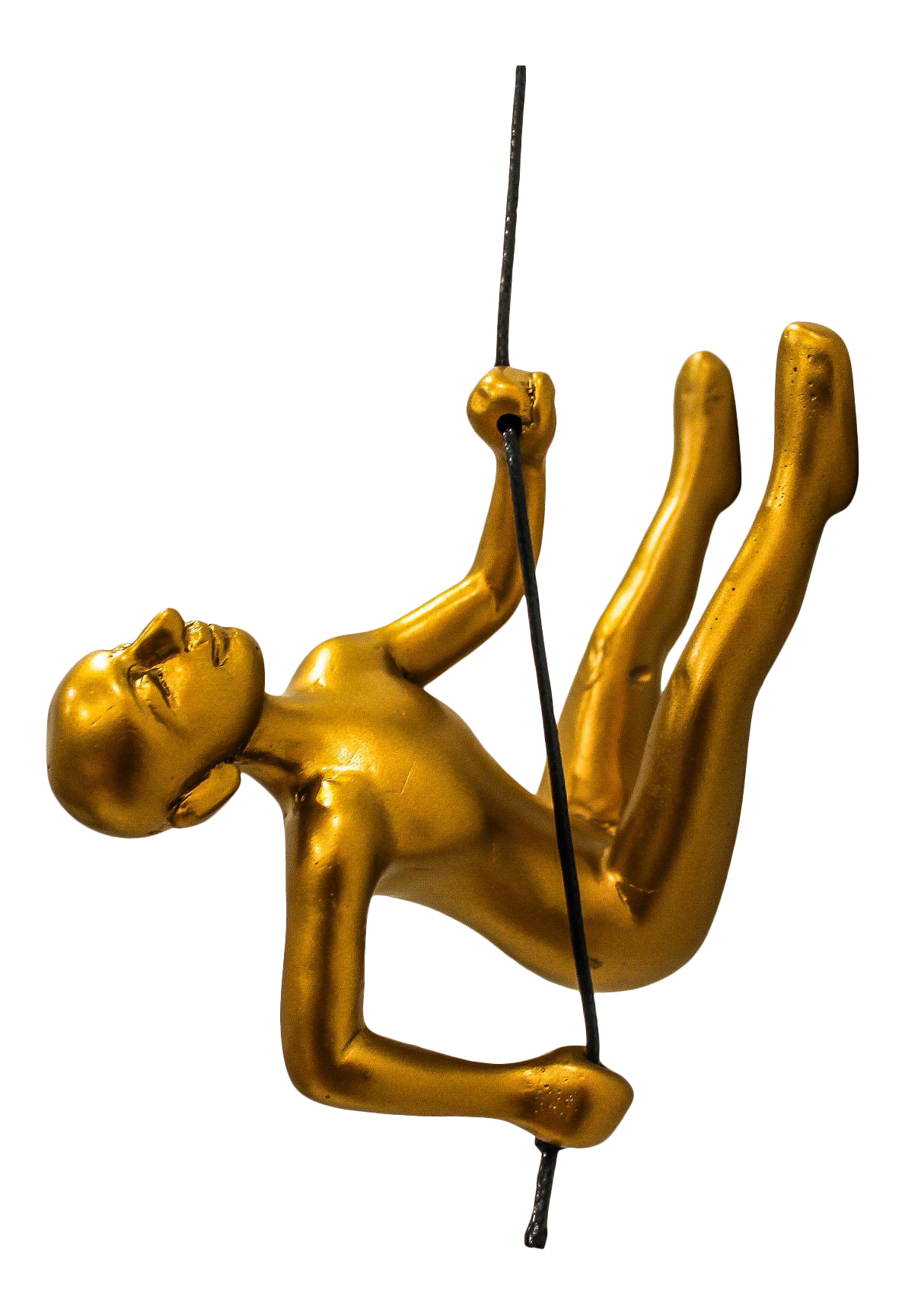 Gold Climbing Man Wall Art Chairish