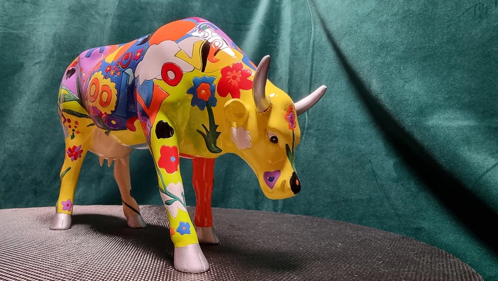 Ceramic Cowparade Sculpture by Kay Ormond | Chairish