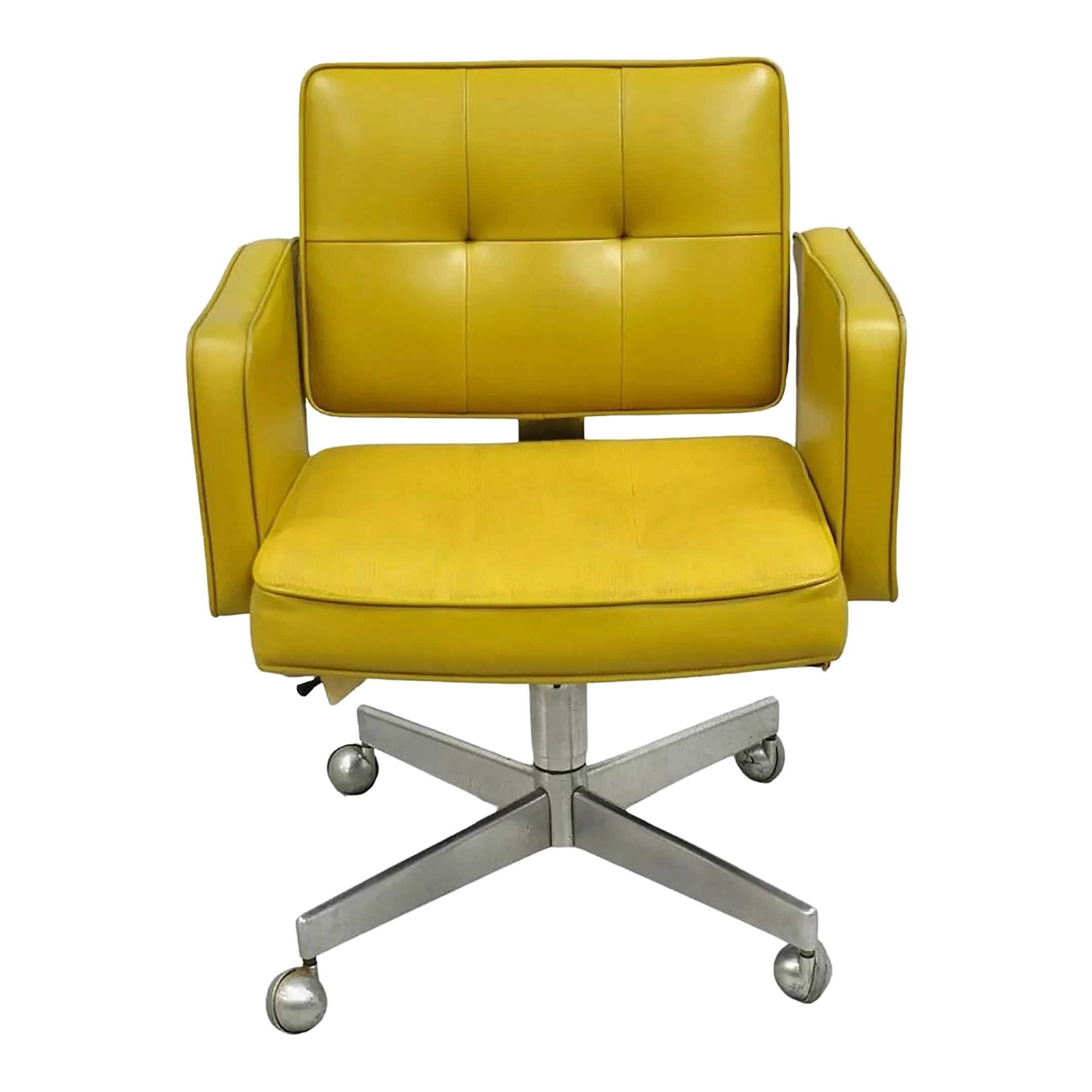 Late 20th Century Shaw Walker Mid Century Modern Mustard