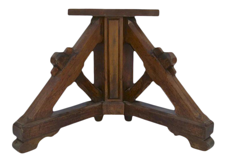 Table Pedestal Base Arts and Crafts Mission Mortise Tendon Pair Console Tables a Pair Chairish