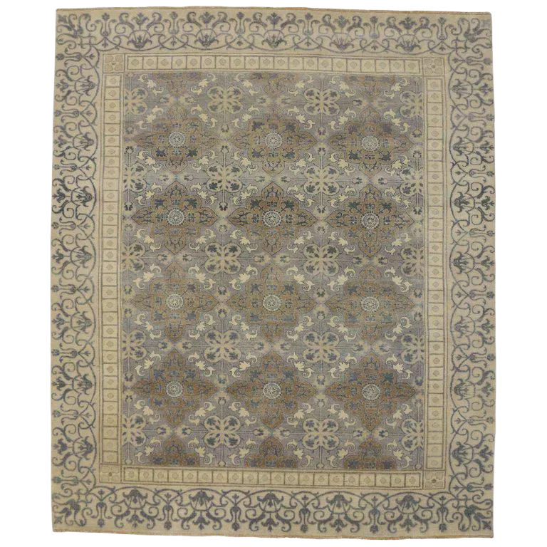 Transitional Area Rug With Khotan Pattern - 9′ × 10′7″ | Chairish