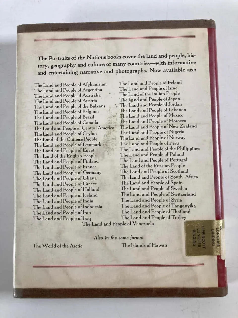 The Land and People of Morocco by William Spencer, 1973 Book