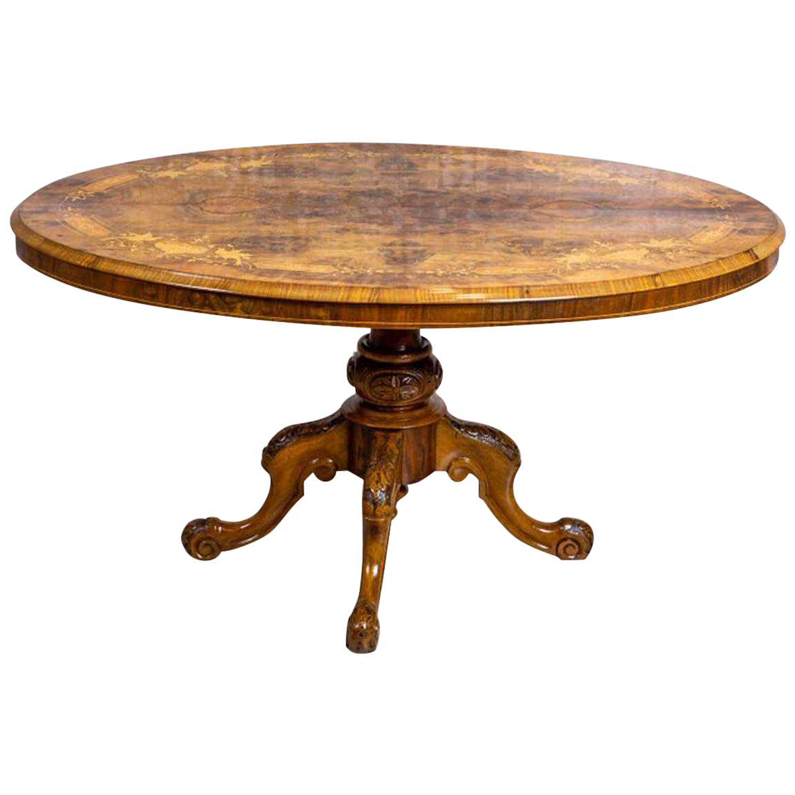 19th Century Victorian Oval Side Table Chairish