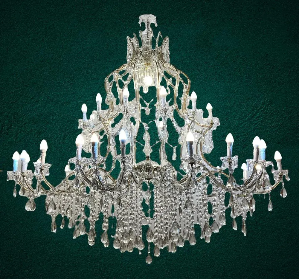 Vintage Crystal Chandelier 37 Lights