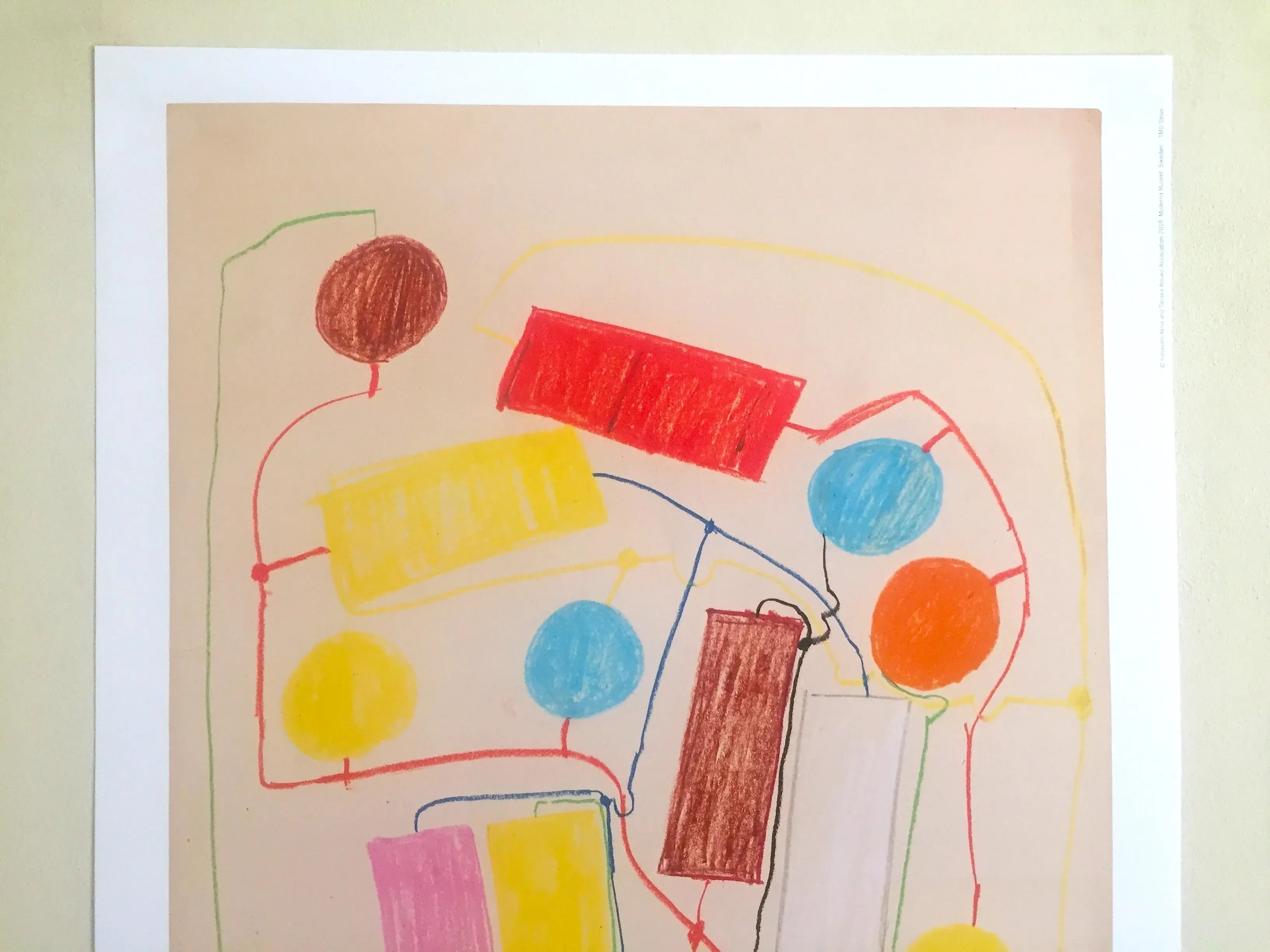 Atsuko Tanaka Mid Century Modernism Museum Exhibition Poster