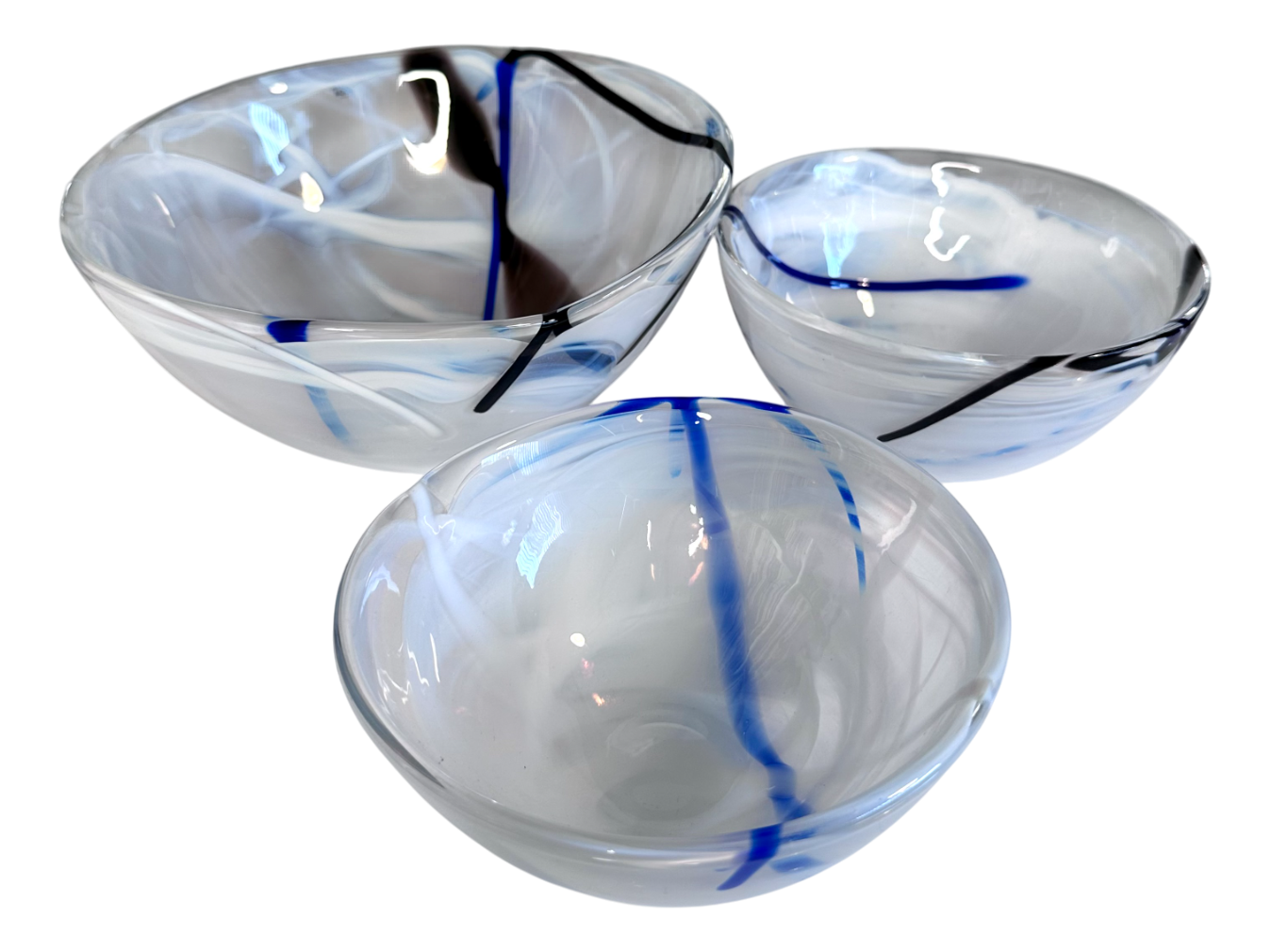 Vintage Blue Kosta Boda Decorative Bowls | Chairish