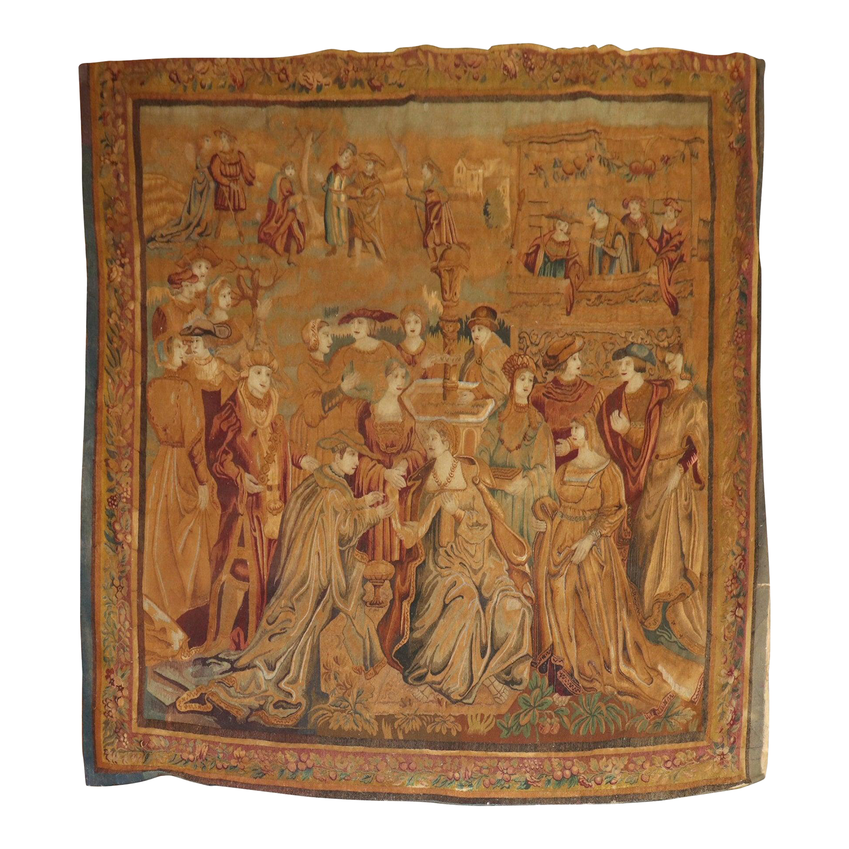 Late 19th Century French Figurative Tapestry