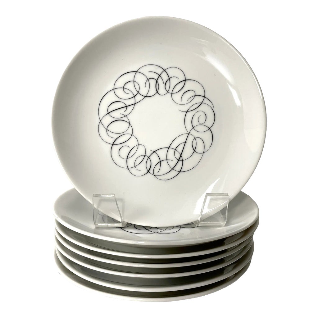 1950s Mid Century Modern Raymond Loewy for Rosenthal Script Bread ...