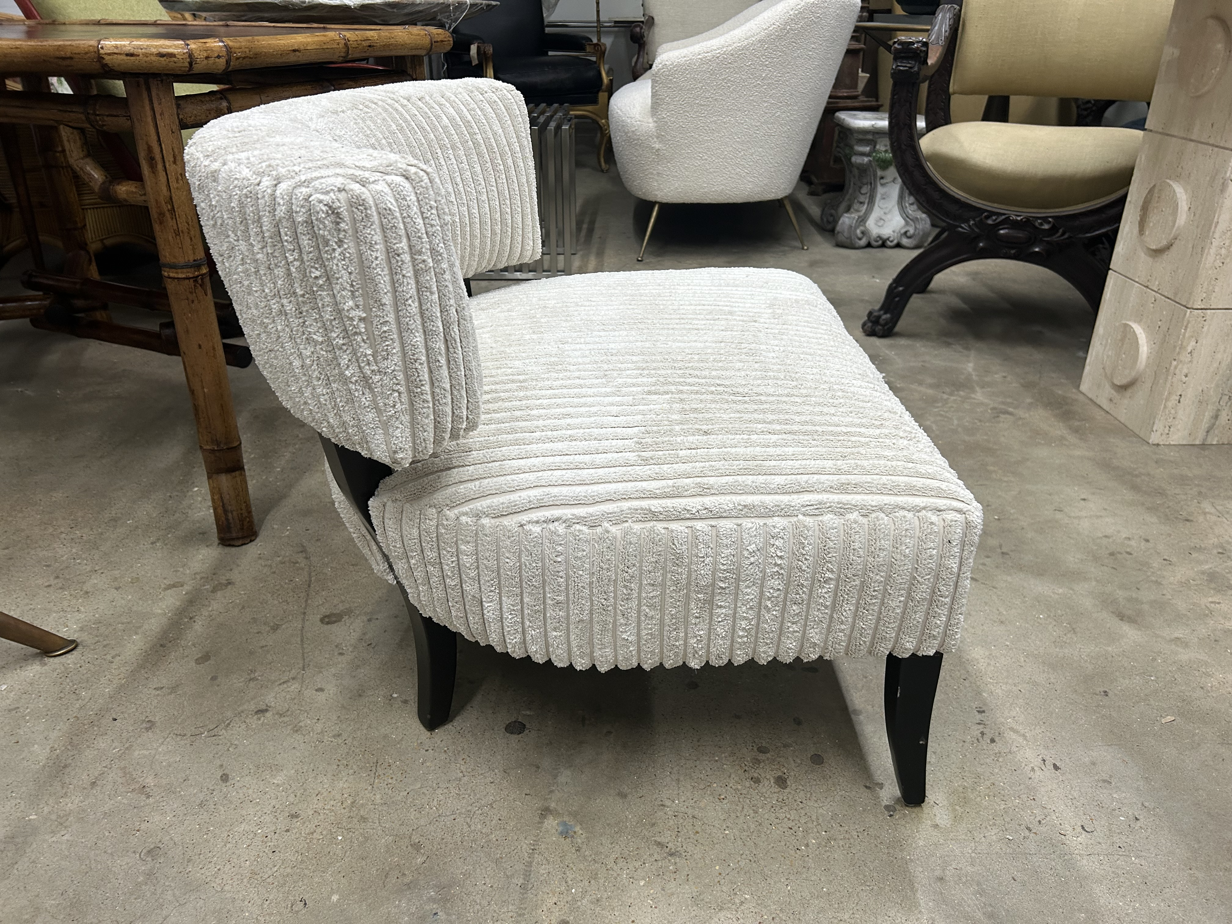 1960s Pair of James Mont Attributed Lounge Chairs Chairish