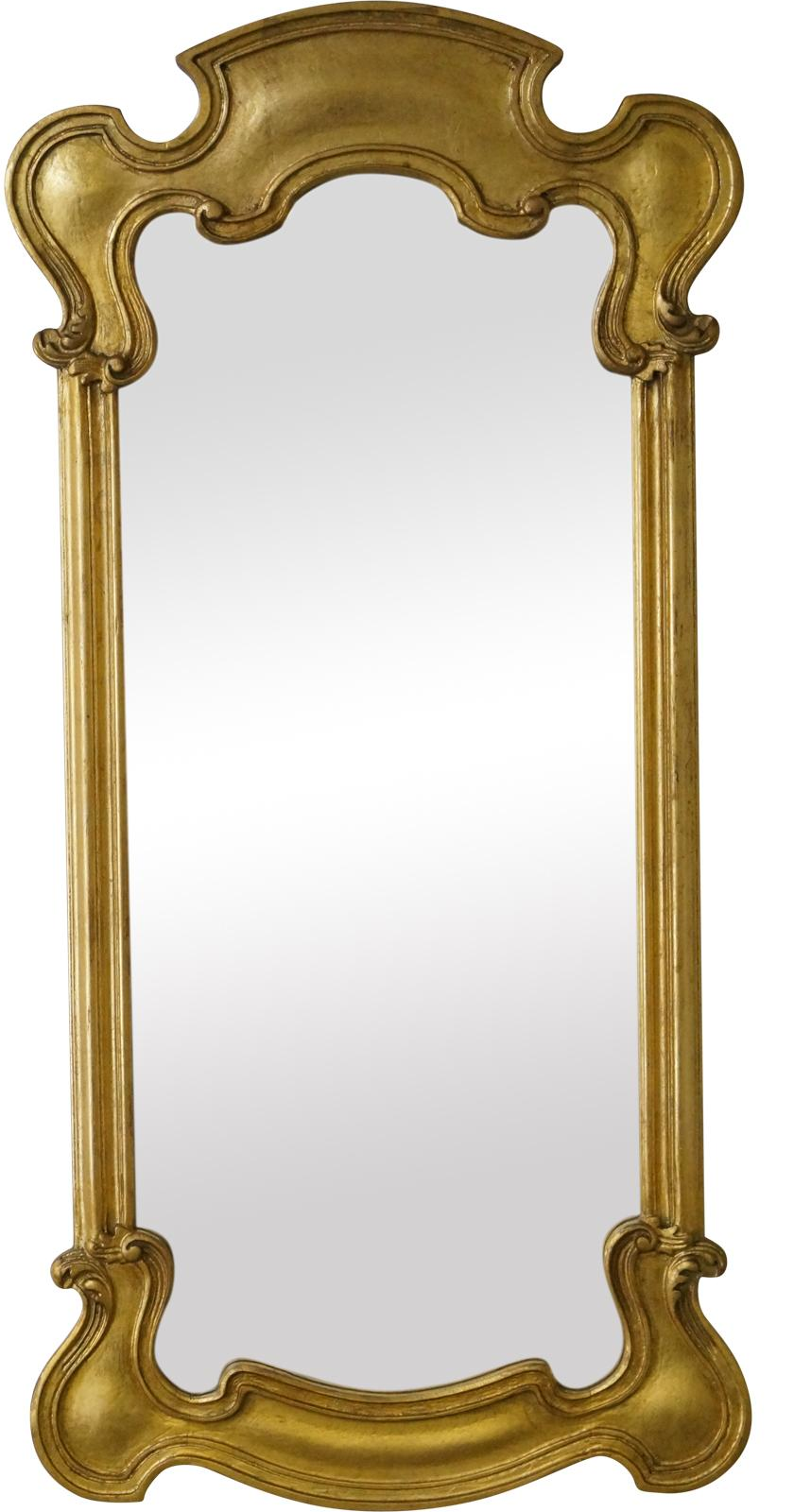Art NouveauStyle Gold Gilt Wall Mirror Chairish