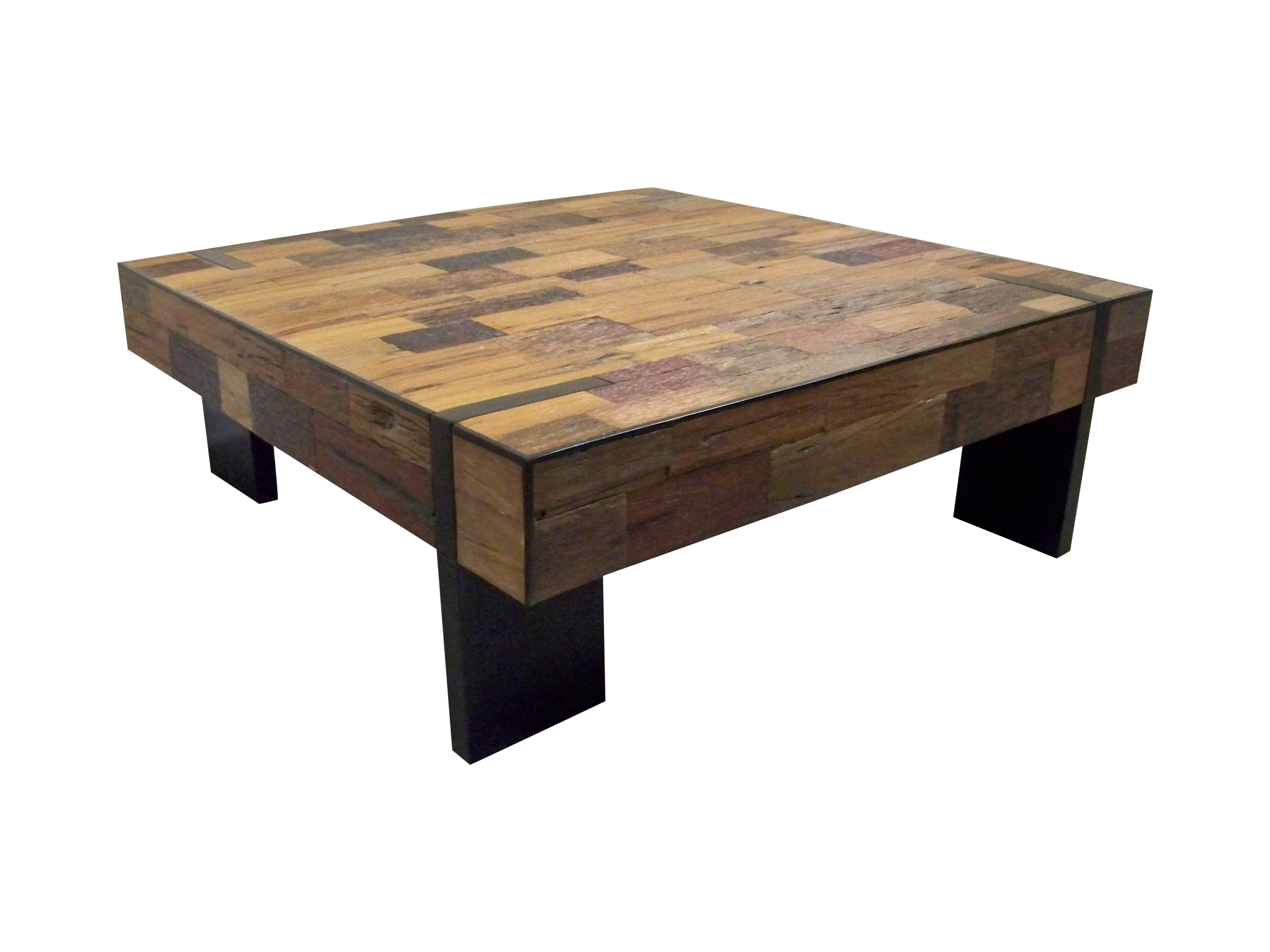 Large Reclaimed & Mahogany Coffee Table Chairish