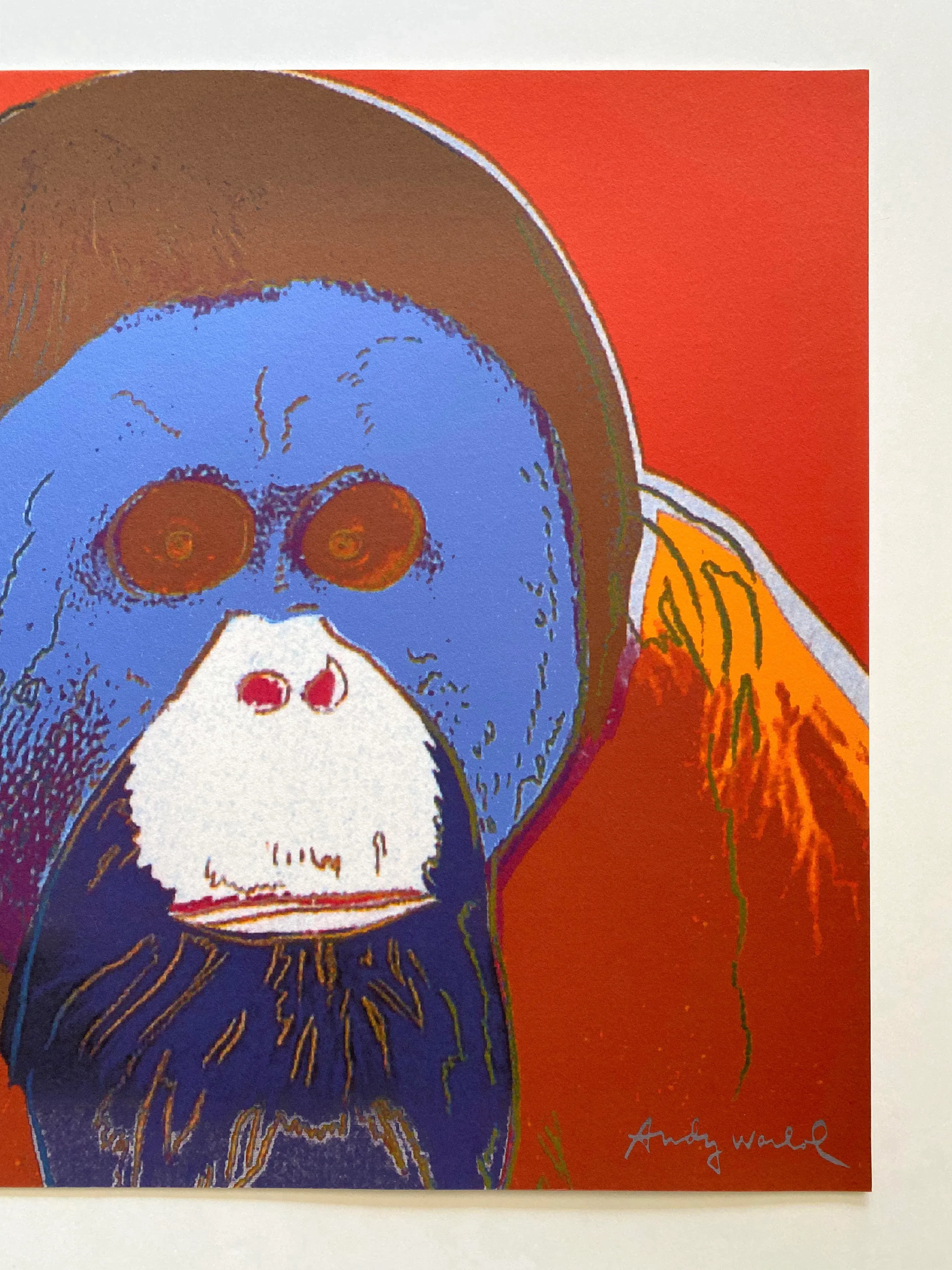 Andy Warhol sweeden Monkey ポスター　希少　巨大 andy-warhol-vintage-1986-ltd-