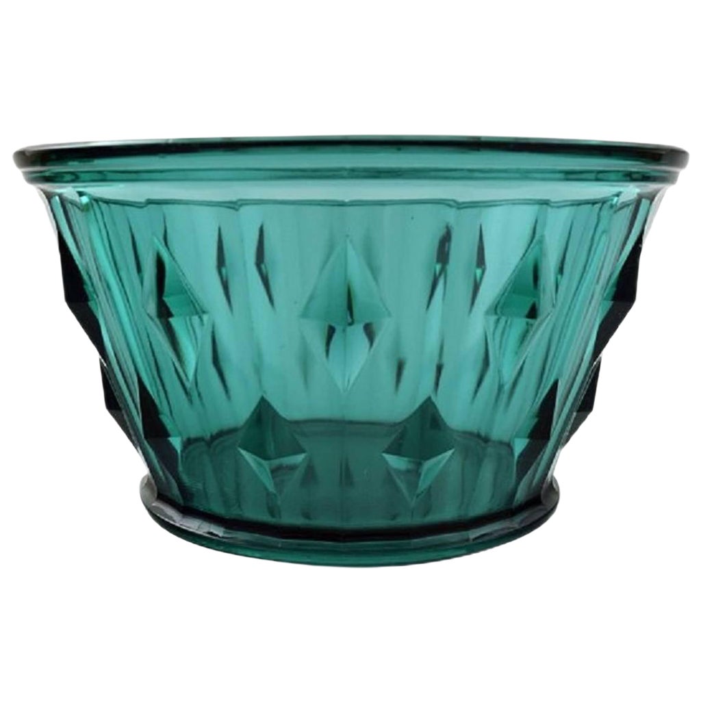 Art Deco Art Glass in Green by Simon Gate for Orrefors, 1930s Chairish