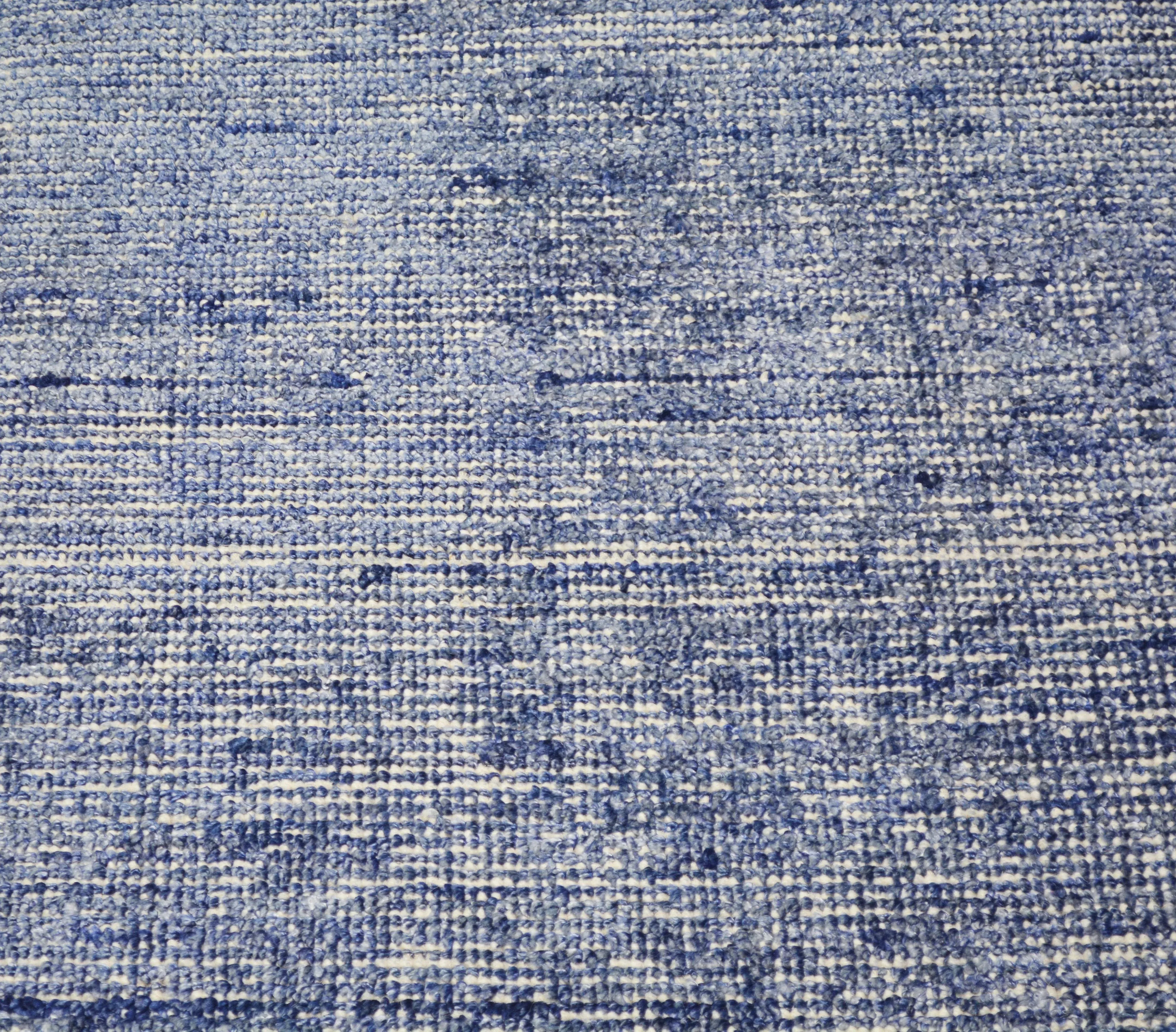 Early 21st Century Modern Hand Loom Minimalist Rug With Soft Texture,10\'X14\'