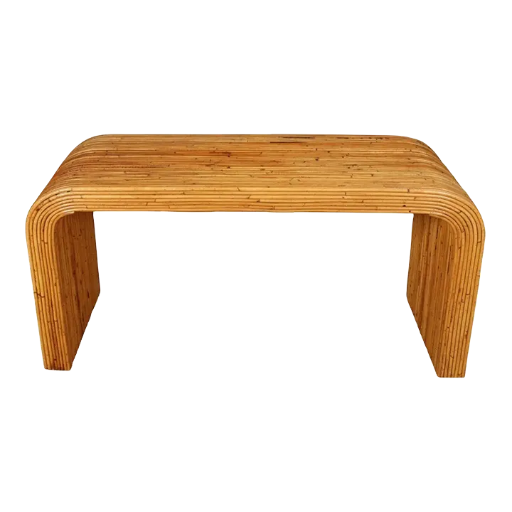 Waterfall Pencil Reed Bamboo Console