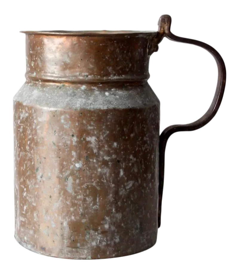 Antique Copper Jug Pitcher Chairish