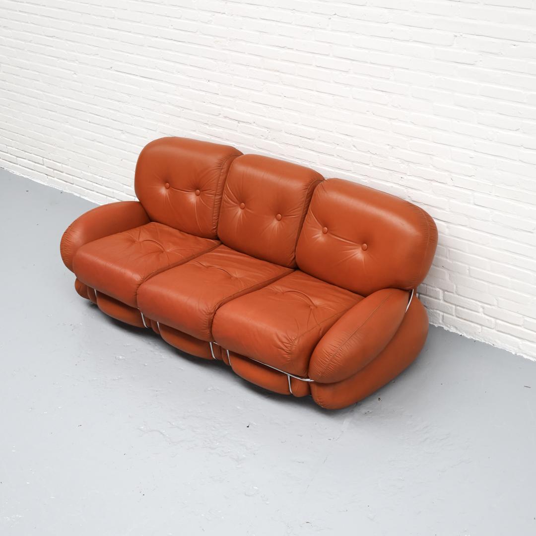 Okay Three-Seater Sofa by Adriano Piazzesi, 1970s | Chairish