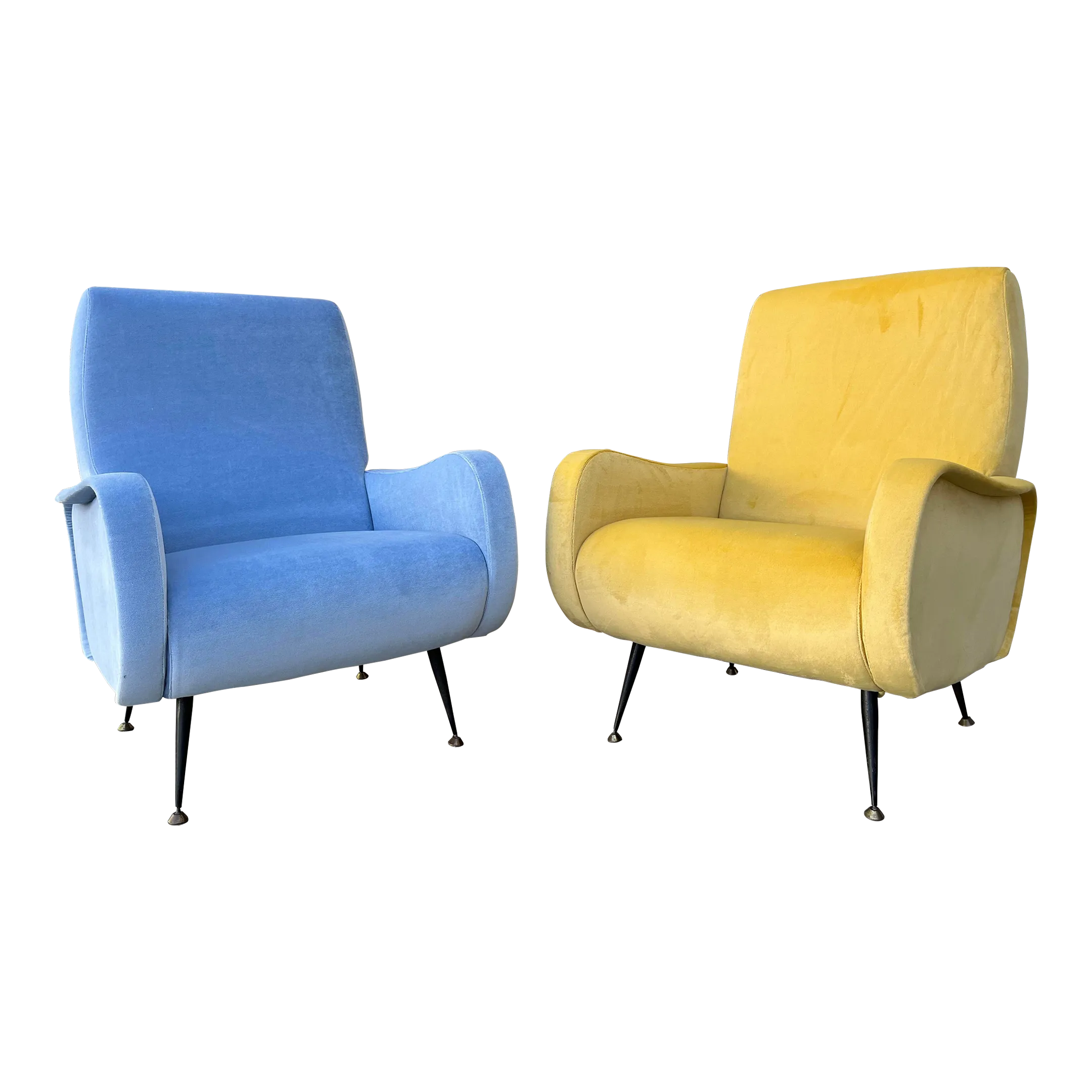 A Pair of Mid Century Modern Lady by Marco Zanuso. Circa 1950s Chairish