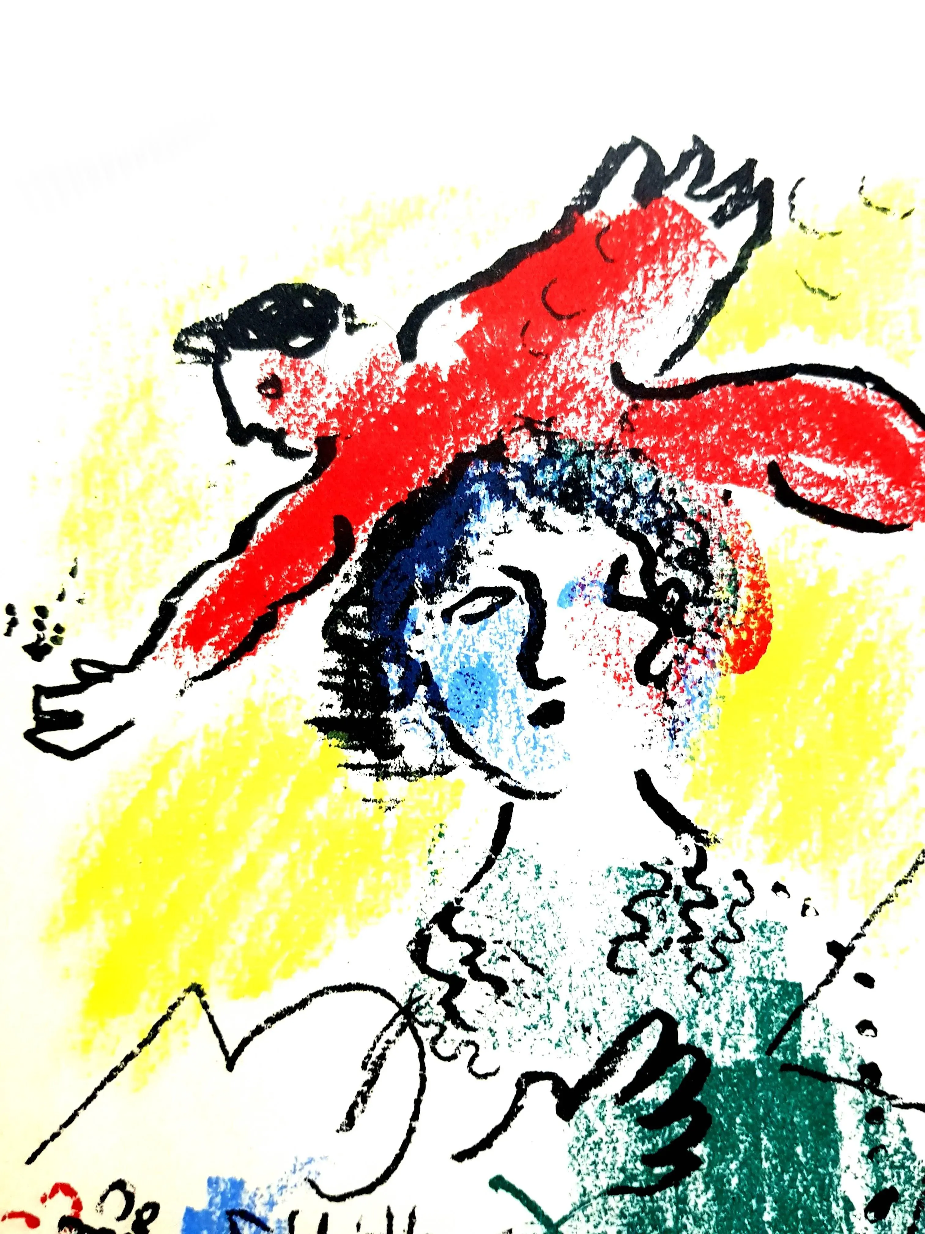 Marc Chagall - Cover - Original Lithograph 1964