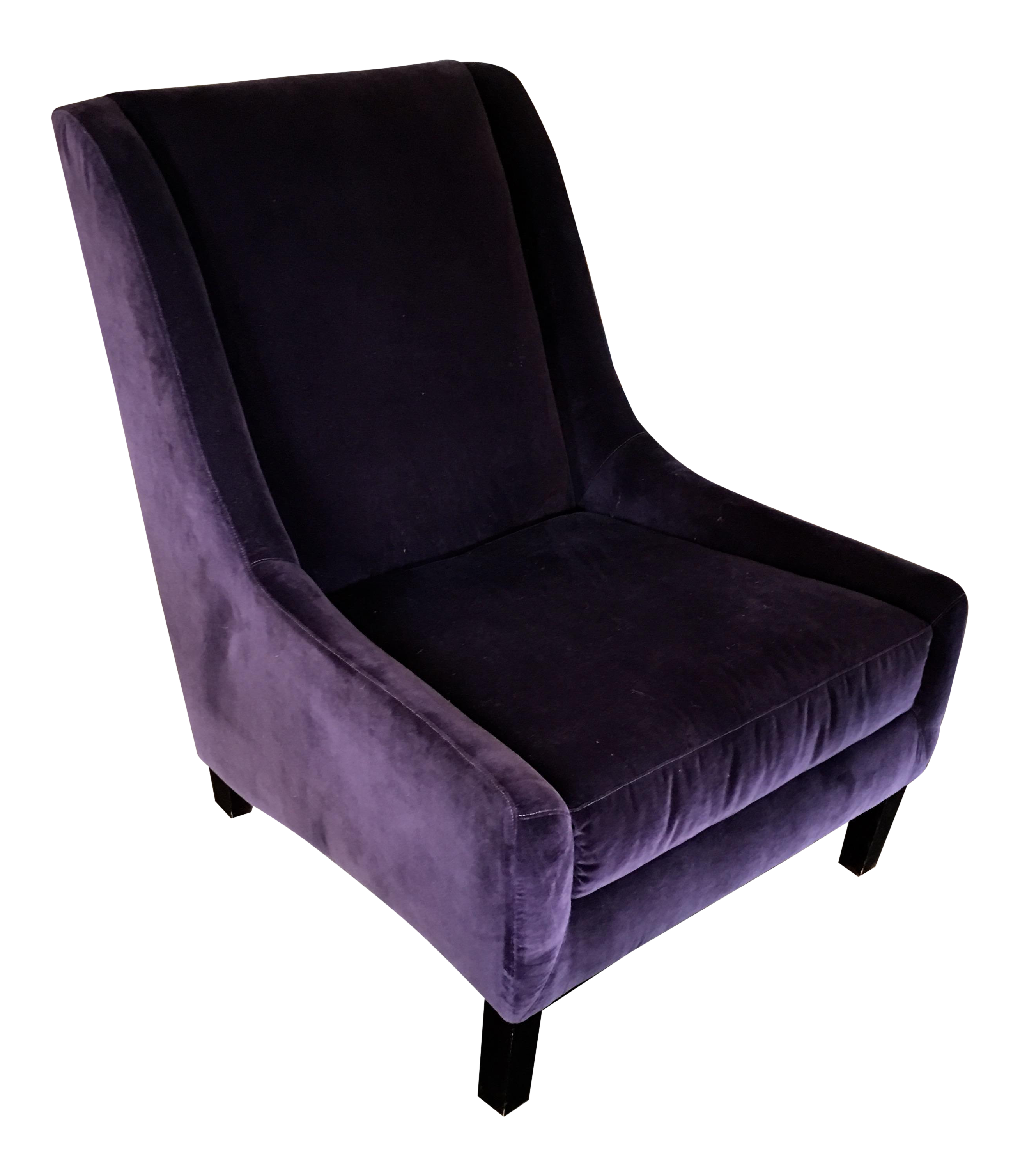 Velvet Royal Purple Chair Chairish