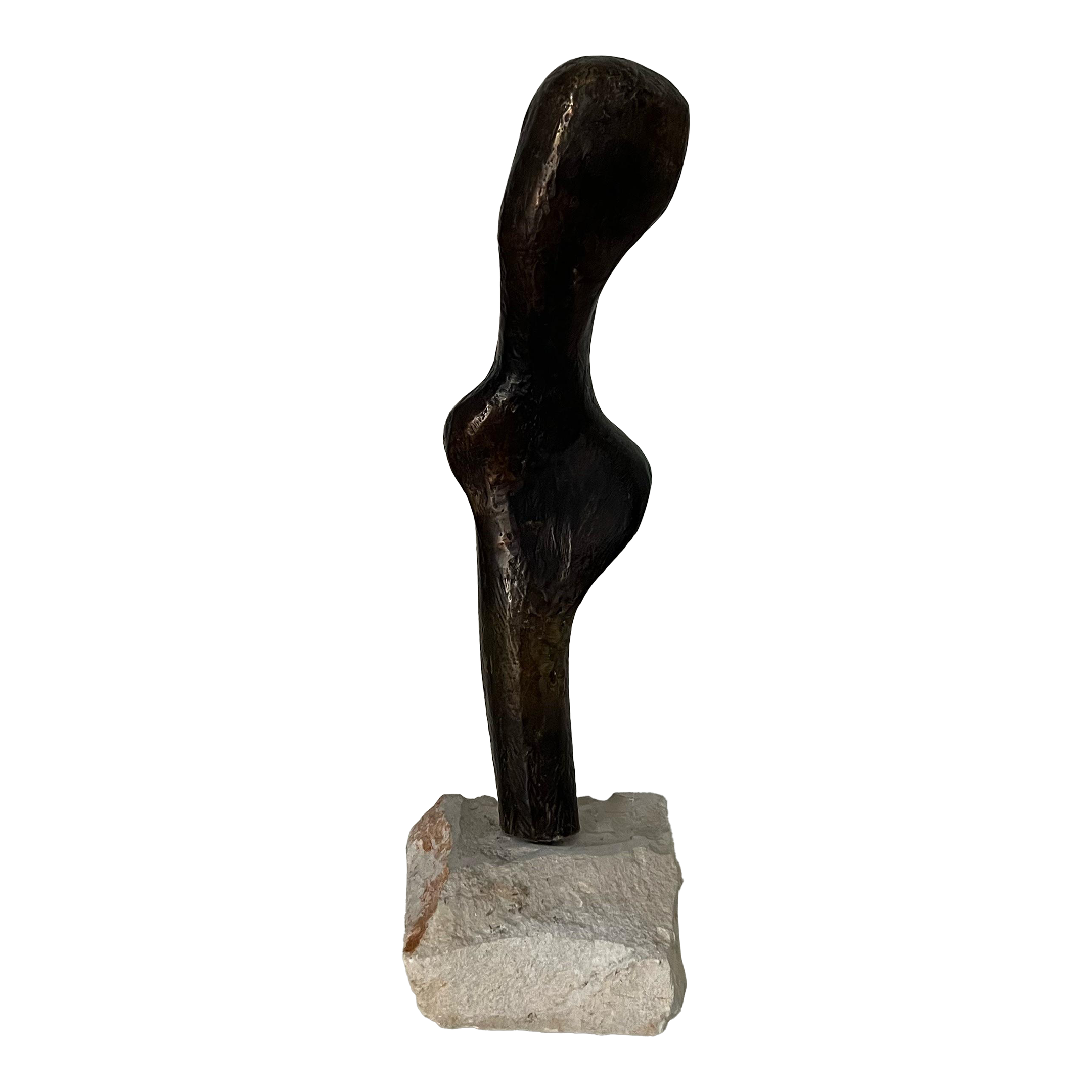 Bronze Female Torso Sculpture by Artist D. Garmen