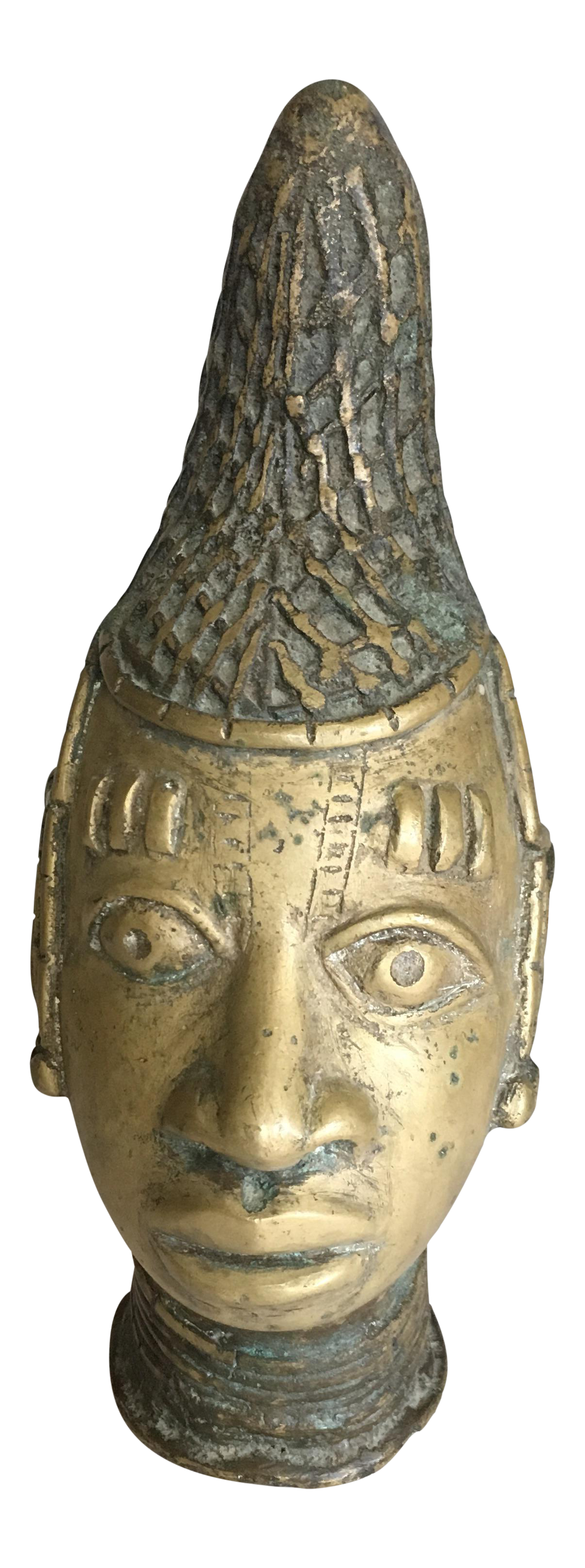 African Benin Queen Mother Head Chairish