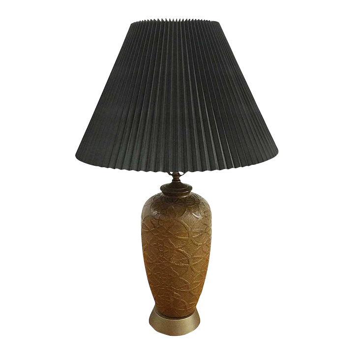 Mid Century Arts and Crafts Cast Metal Table Lamp Chairish