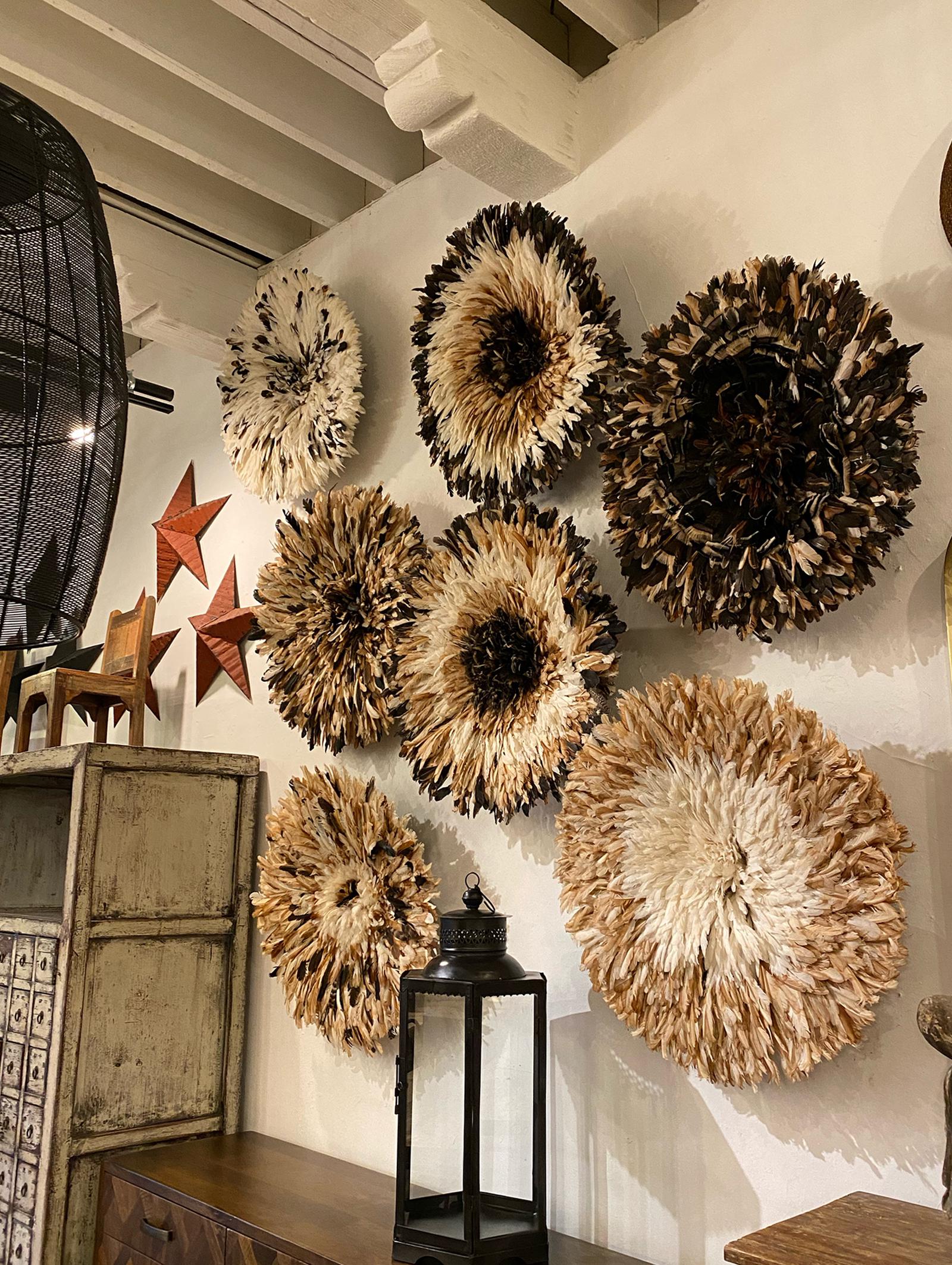 Juju Feather Hat Multi Natural White Wall Decor Chairish