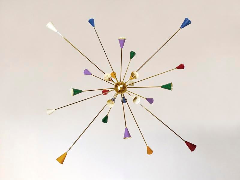 Mid-Century Sputnik Chandelier, 1960s