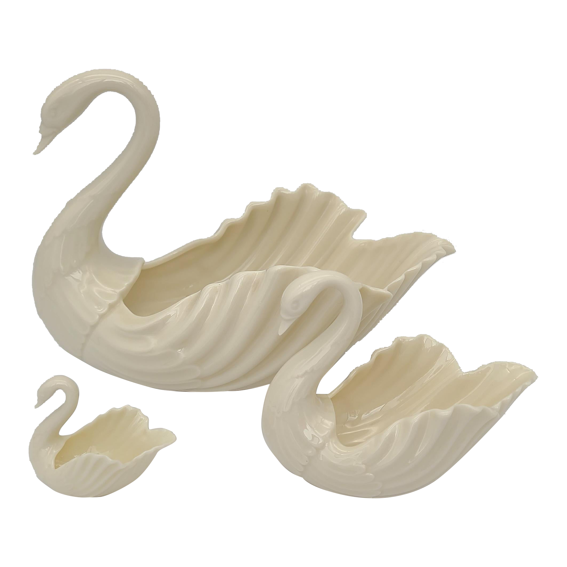 Lenox Swan Trio Circa 19301953Set of 3 Chairish